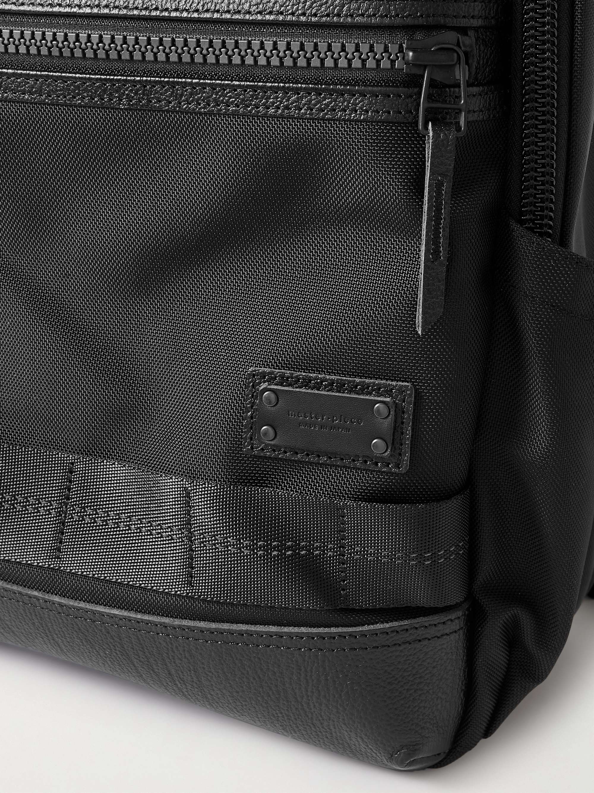 MASTER-PIECE Rise Ver.2 Leather-Trimmed Mastertex-09 Backpack for Men | MR  PORTER