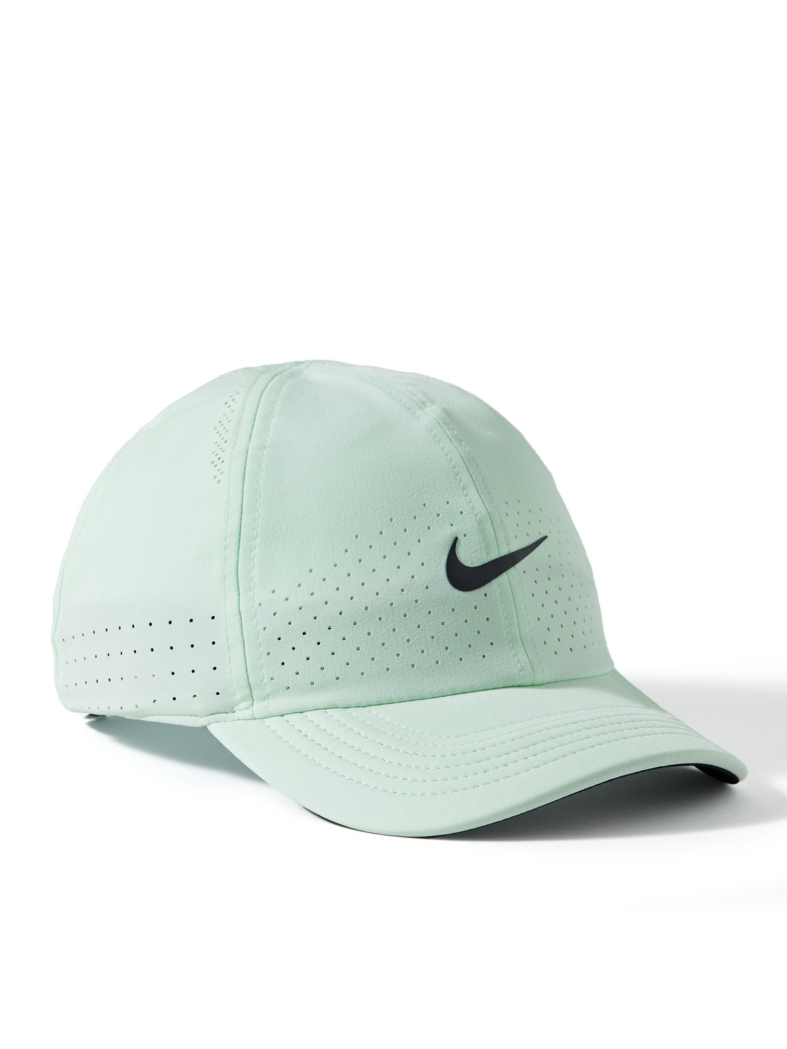 Nike Court Aerobill Advantage Perforated Dri-fit Baseball Cap In Green