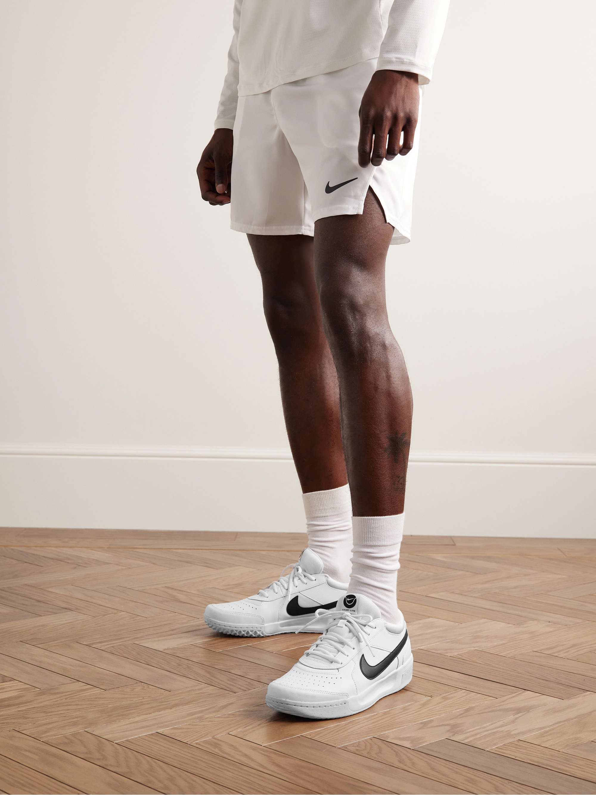 NIKE TENNIS NikeCourt Zoom Lite 3 Mesh and Leather Sneakers | MR PORTER
