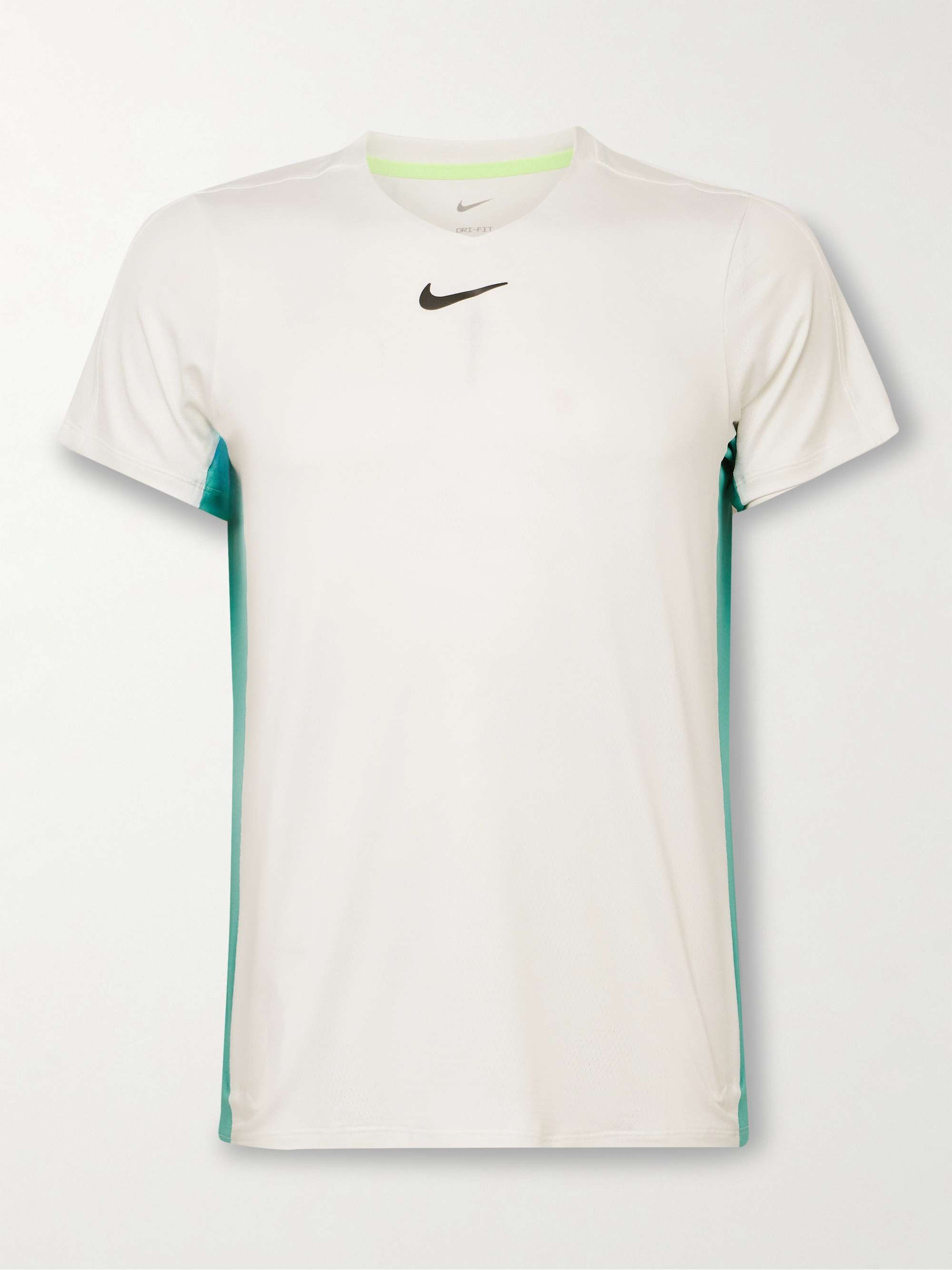 NIKE TENNIS Court Advantage Slim-Fit Logo-Print Dri-FIT Mesh Tennis T-Shirt  for Men | MR PORTER