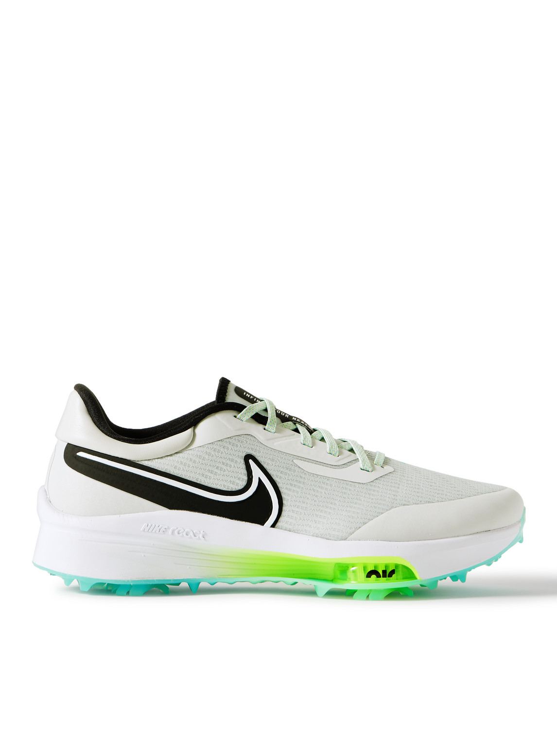 NIKE AIR ZOOM INFINITY TOUR RUBBER-TRIMMED FLYKNIT GOLF SHOES