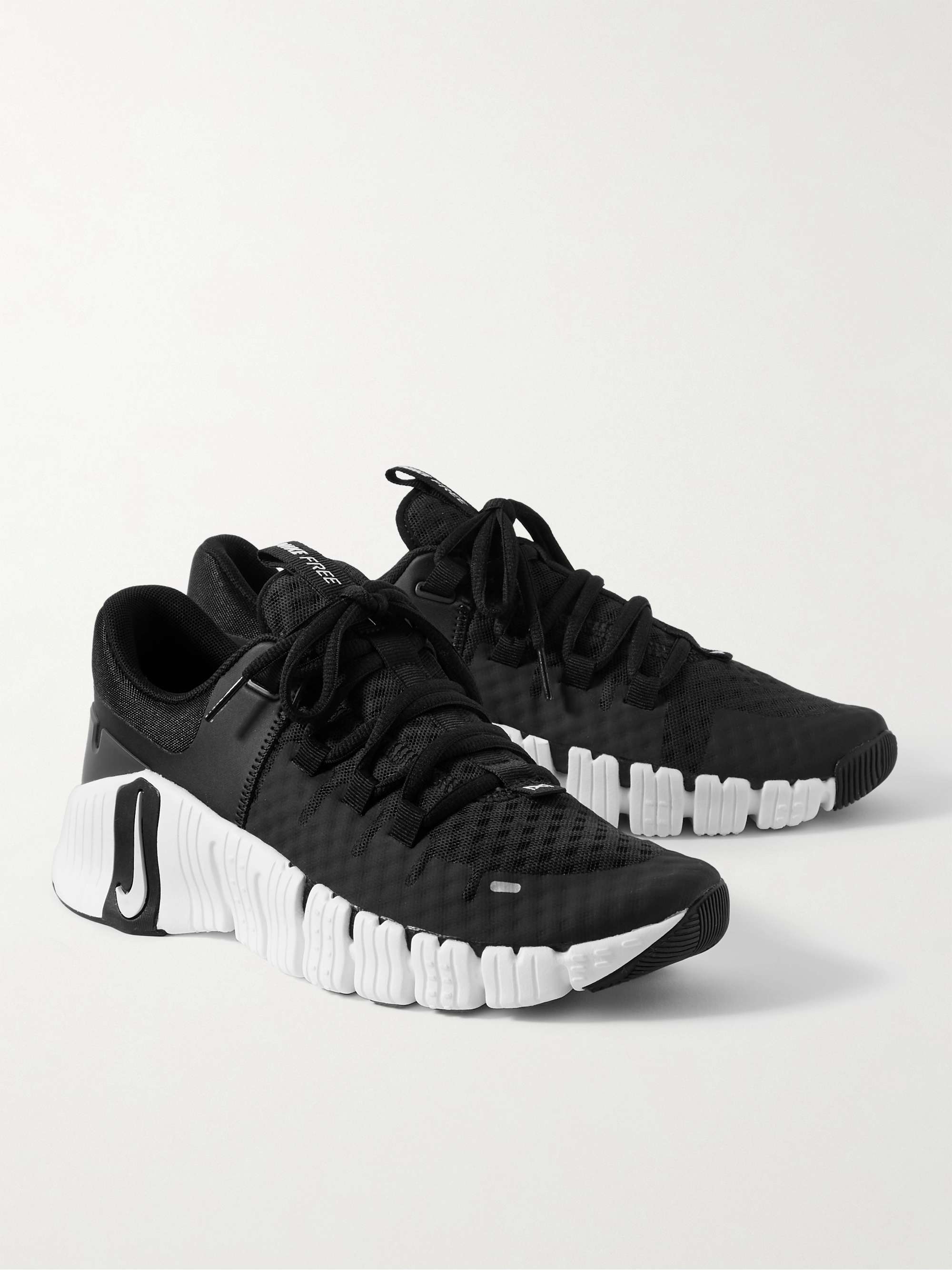 NIKE TRAINING Free Metcon 5 Rubber-Trimmed Mesh Sneakers for Men | MR ...