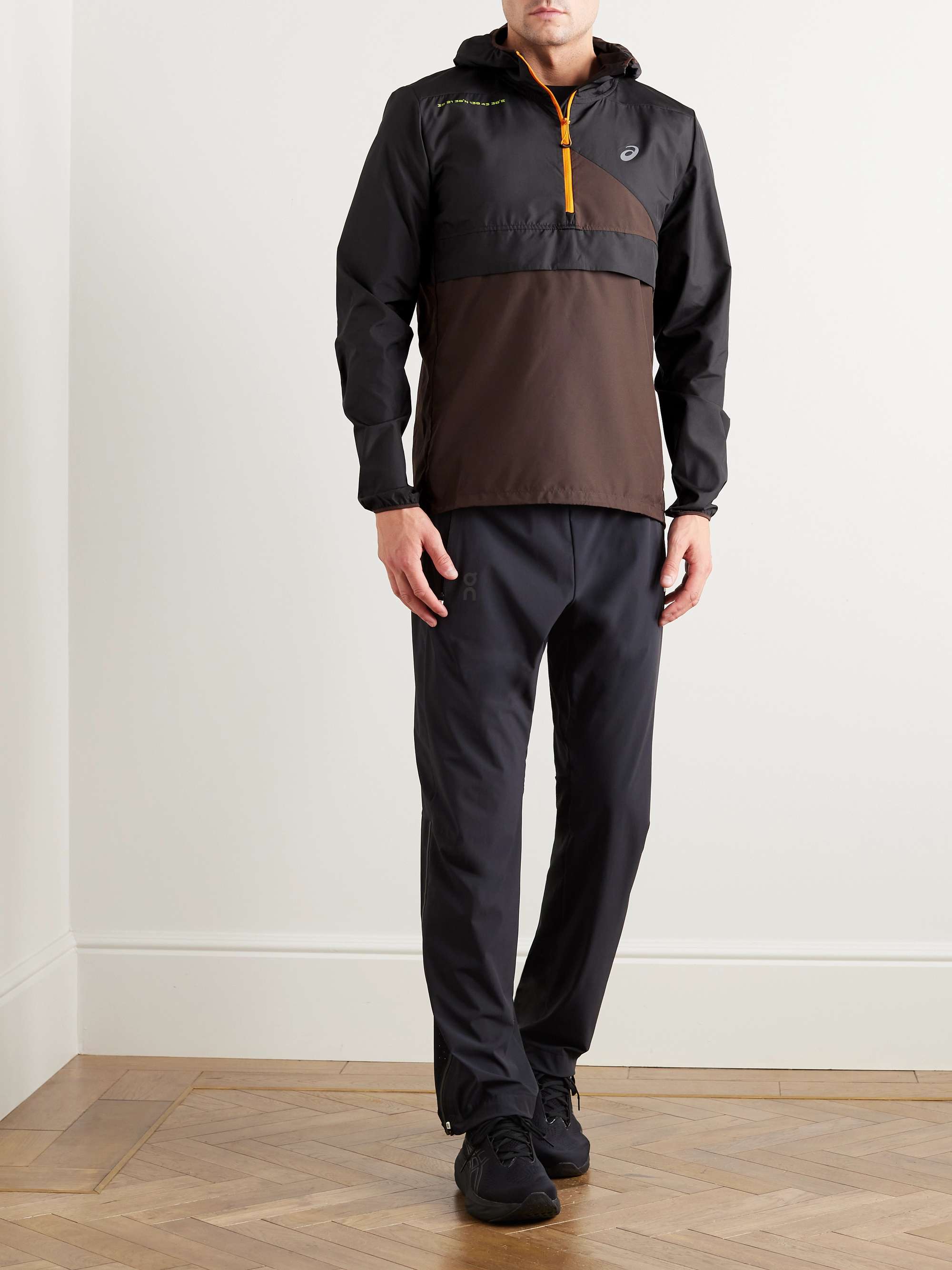 ASICS Fujitrail Logo-Appliquéd Shell Hooded Half-Zip Jacket for Men | MR  PORTER