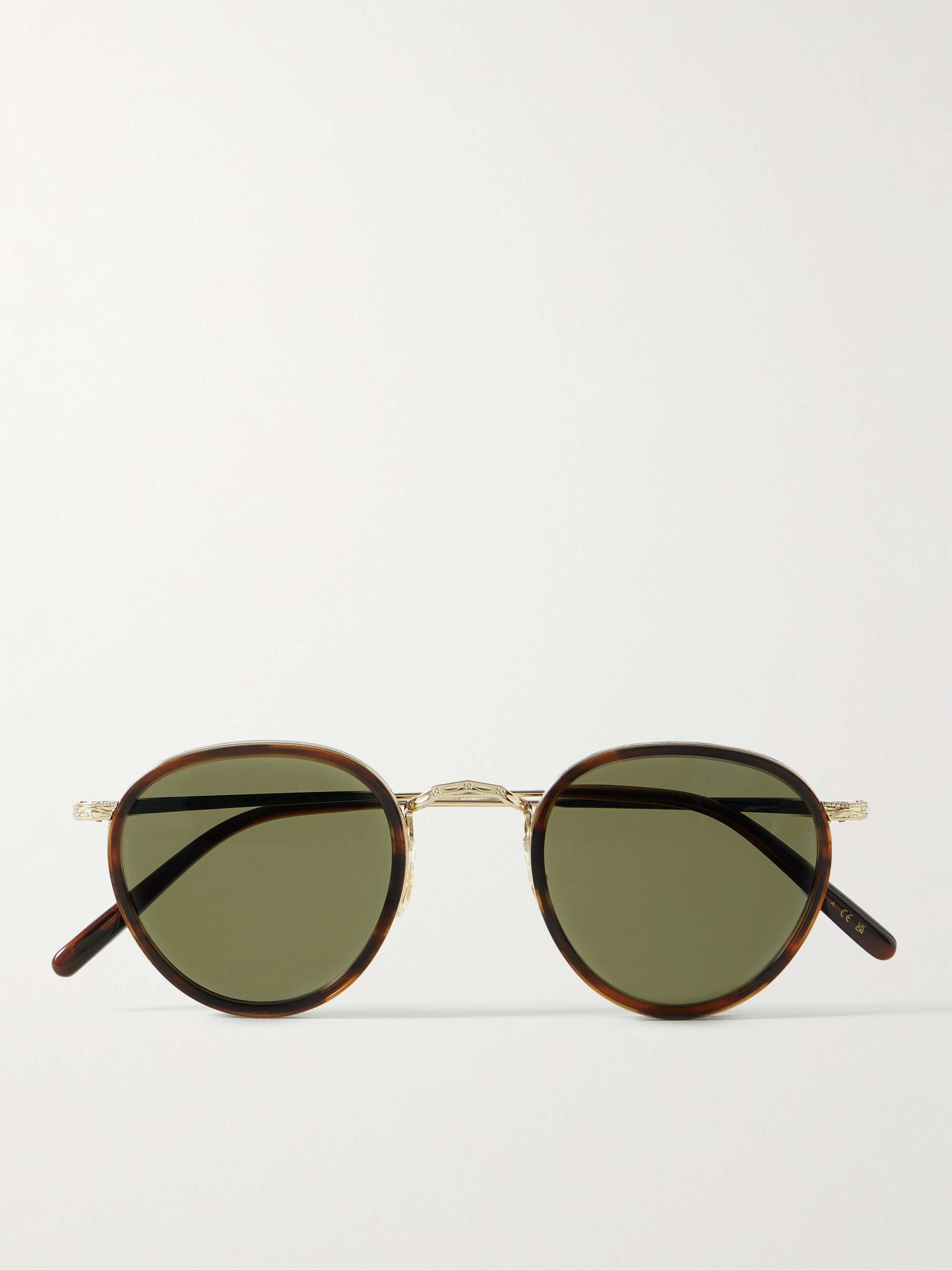 OLIVER PEOPLES MP-2 Round-Frame Tortoiseshell Acetate and Gold-Tone  Sunglasses for Men | MR PORTER