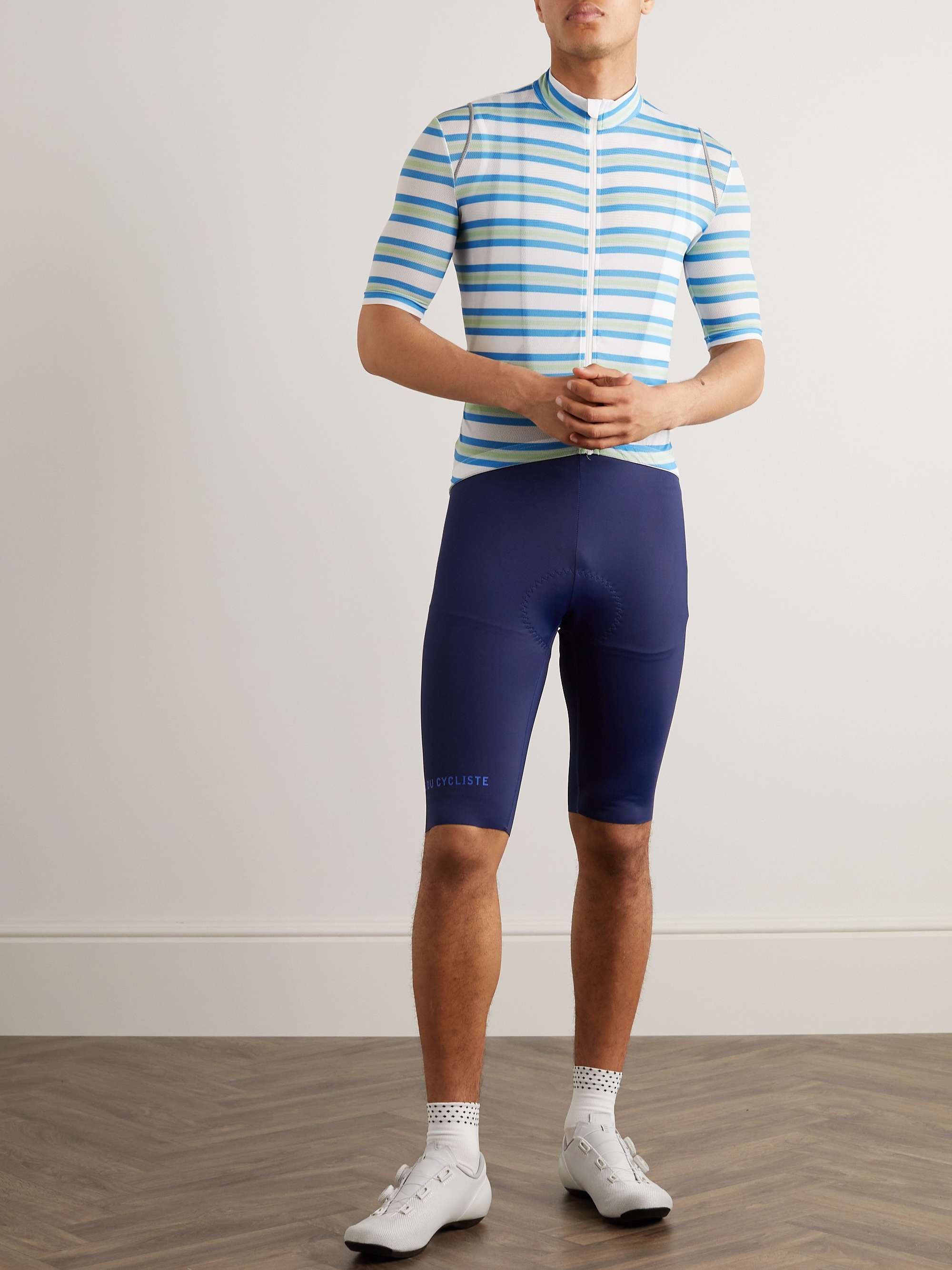 CAFE DU CYCLISTE Mona Striped Stretch-Jersey Cycling-Jersey for Men | MR  PORTER