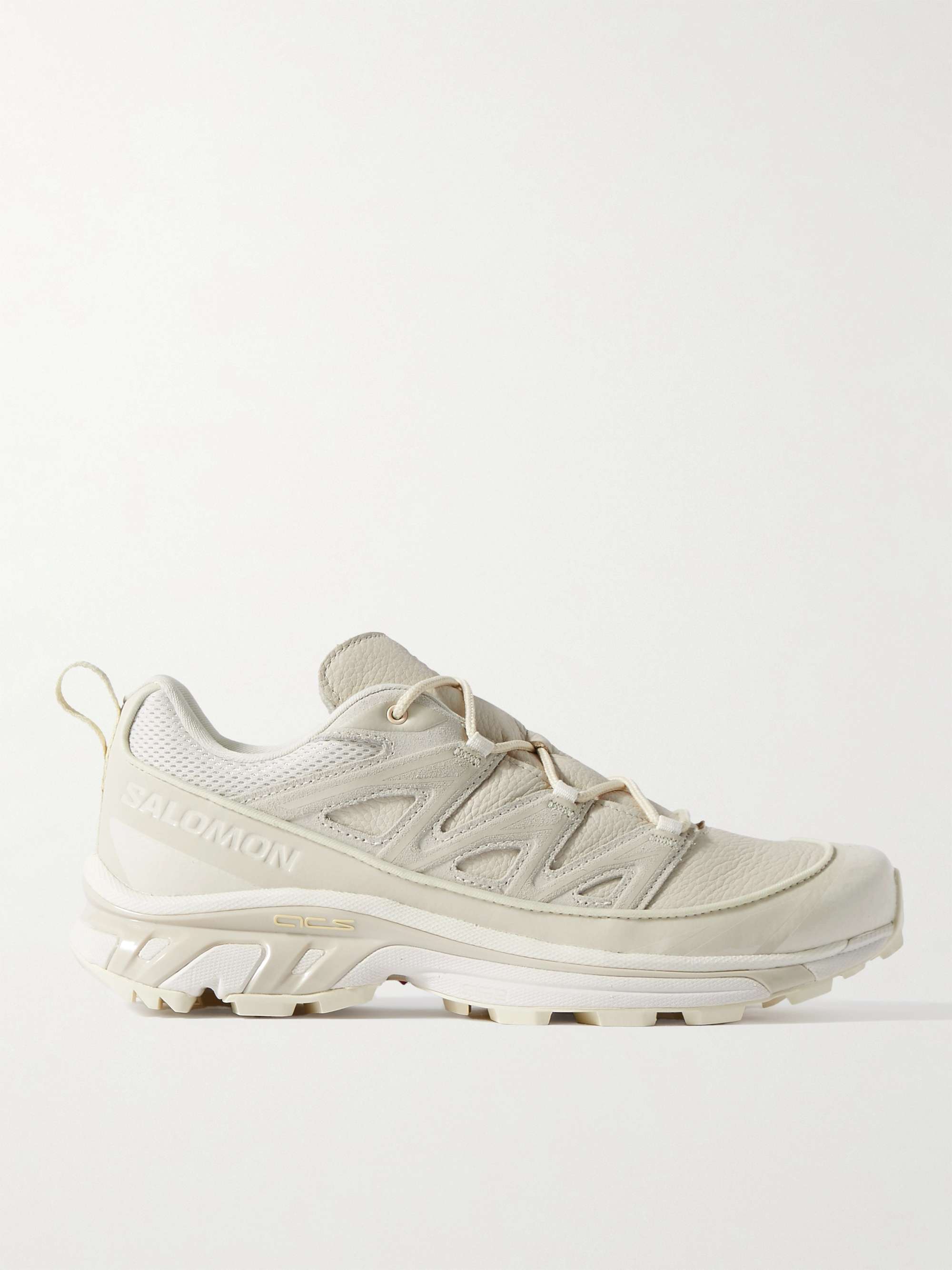 XT-6 Expanse LTR Mesh-Trimmed Suede and Leather Sneakers