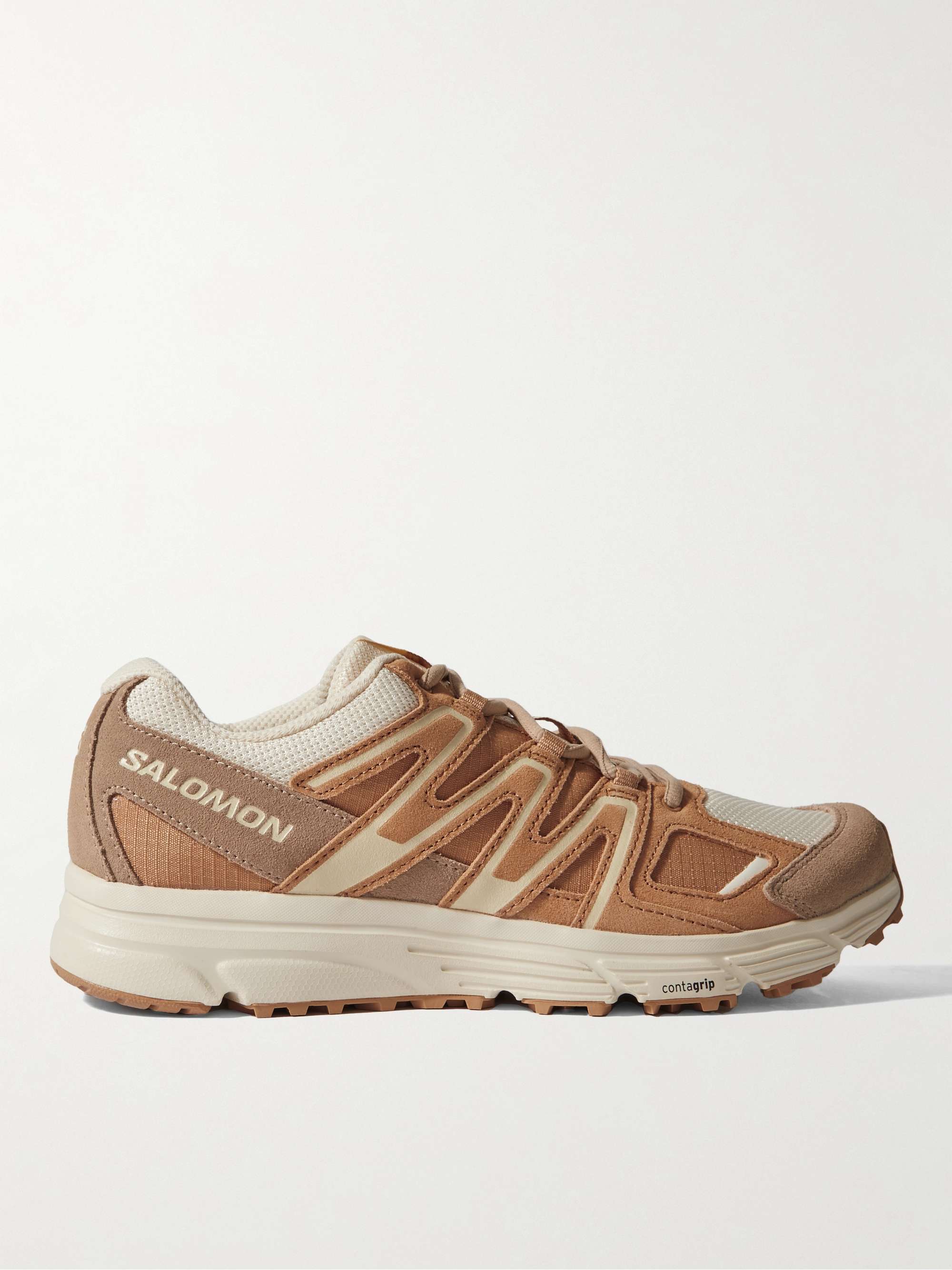 SALOMON X-MISSION 4 Suede, Mesh and Ripstop Sneakers for Men | MR PORTER
