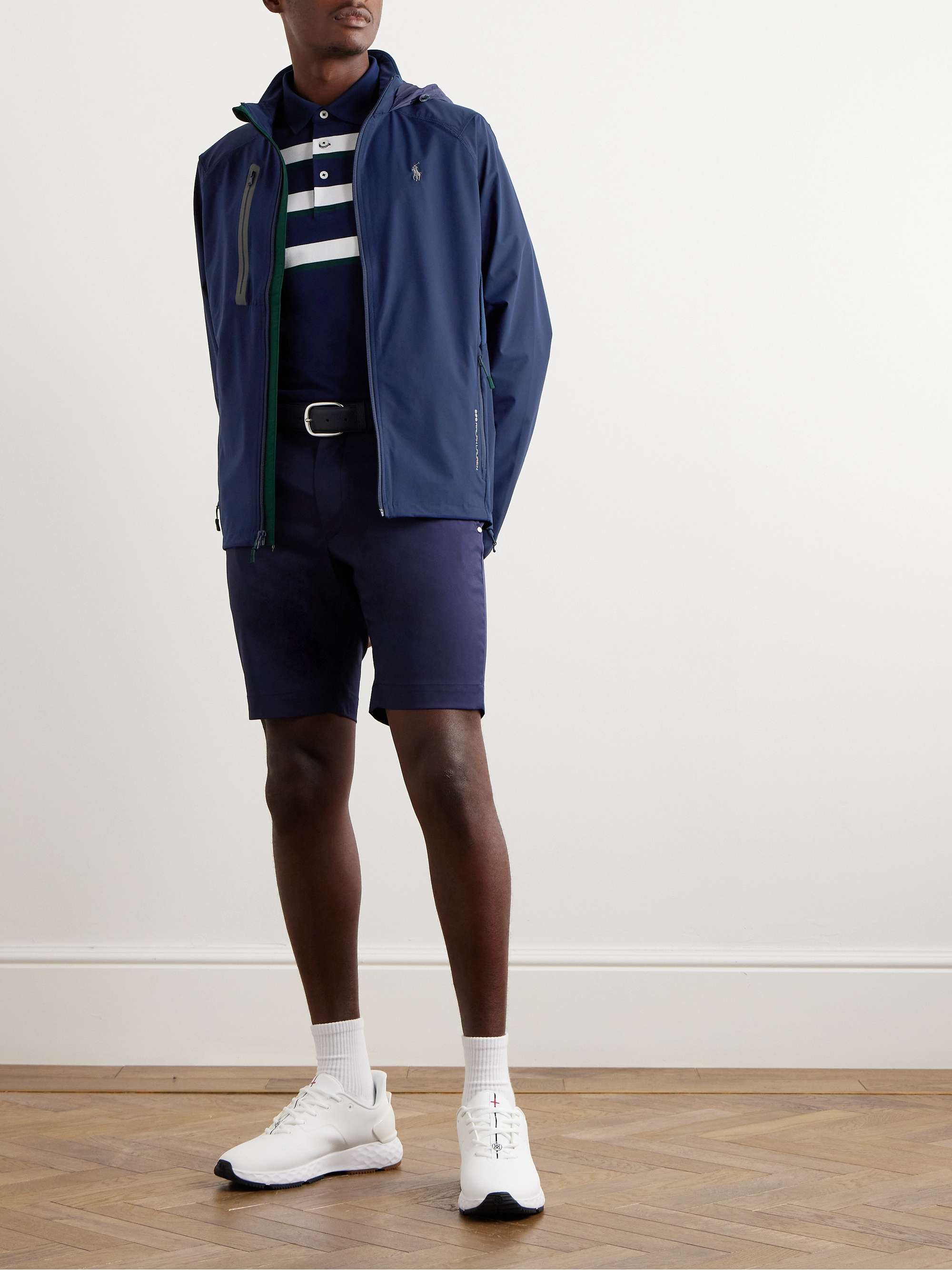 RLX RALPH LAUREN Mesh-Trimmed Recycled-Shell and Nylon Hooded Golf Jacket  for Men | MR PORTER