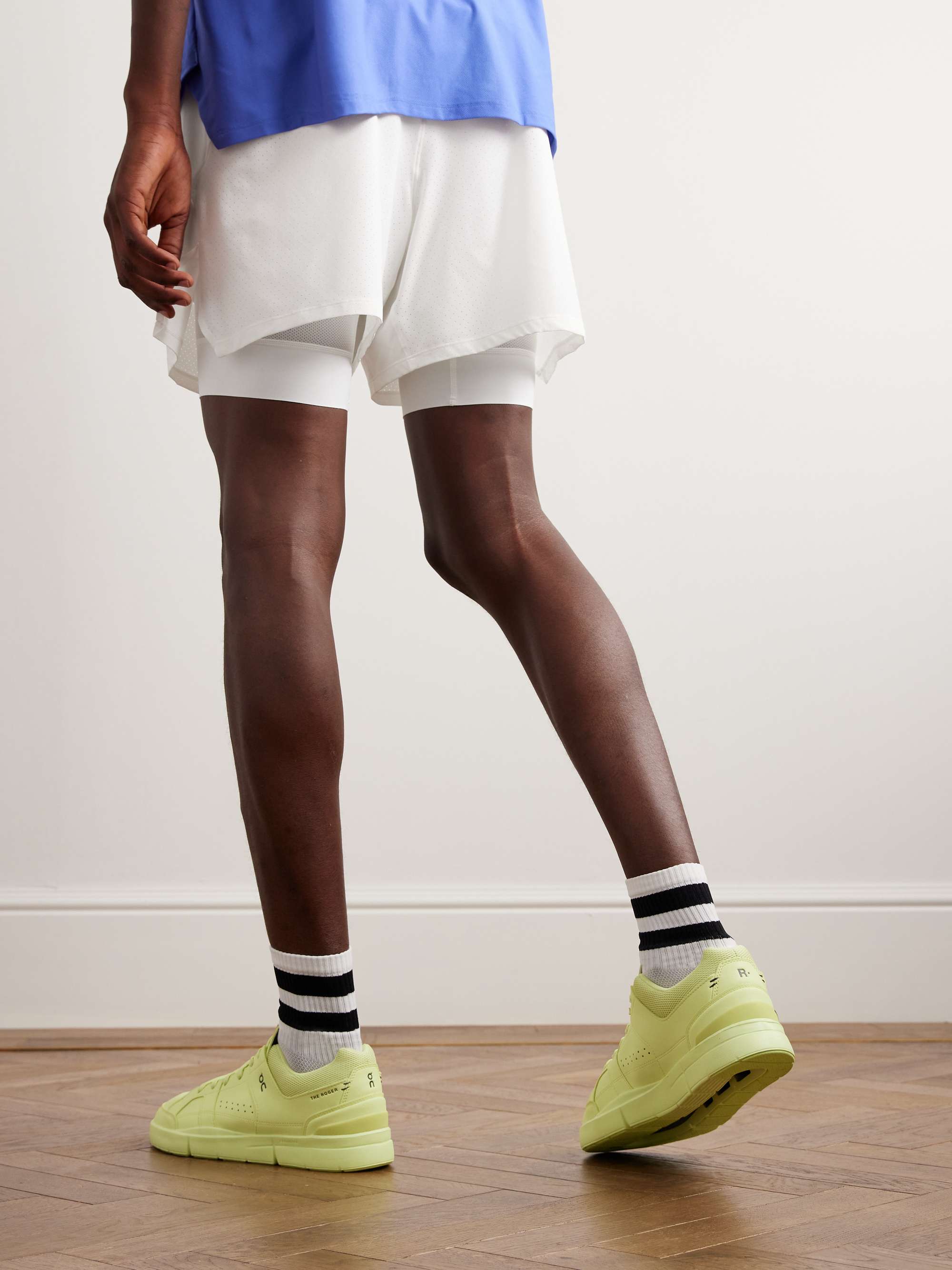 ON The ROGER Clubhouse Mesh-Trimmed Faux Leather Tennis Sneakers for Men |  MR PORTER