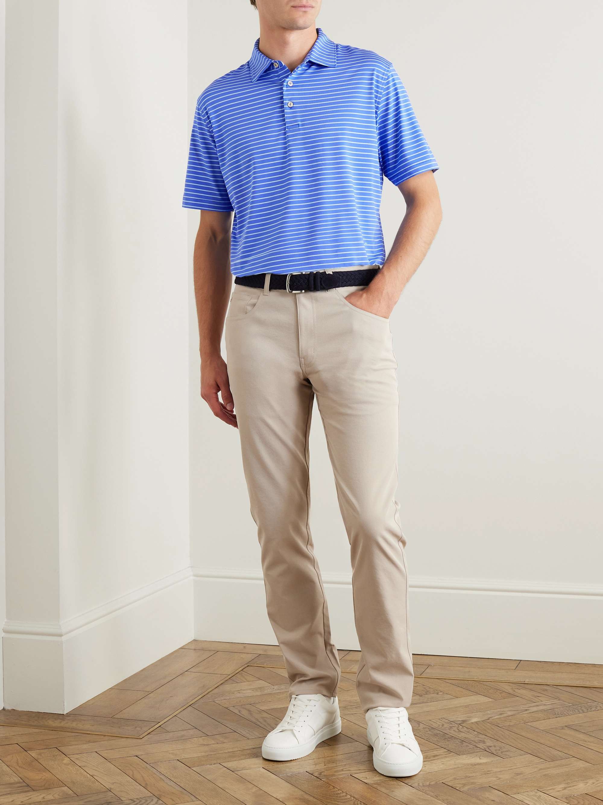 PETER MILLAR Drum Striped Tech-Jersey Golf Polo Shirt for Men | MR PORTER