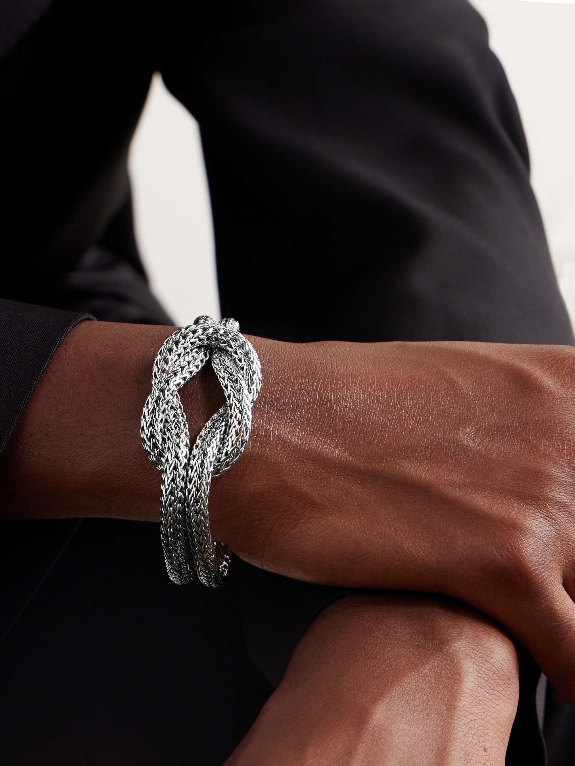 JOHN HARDY Love Knot Silver Bracelet for Men | MR PORTER