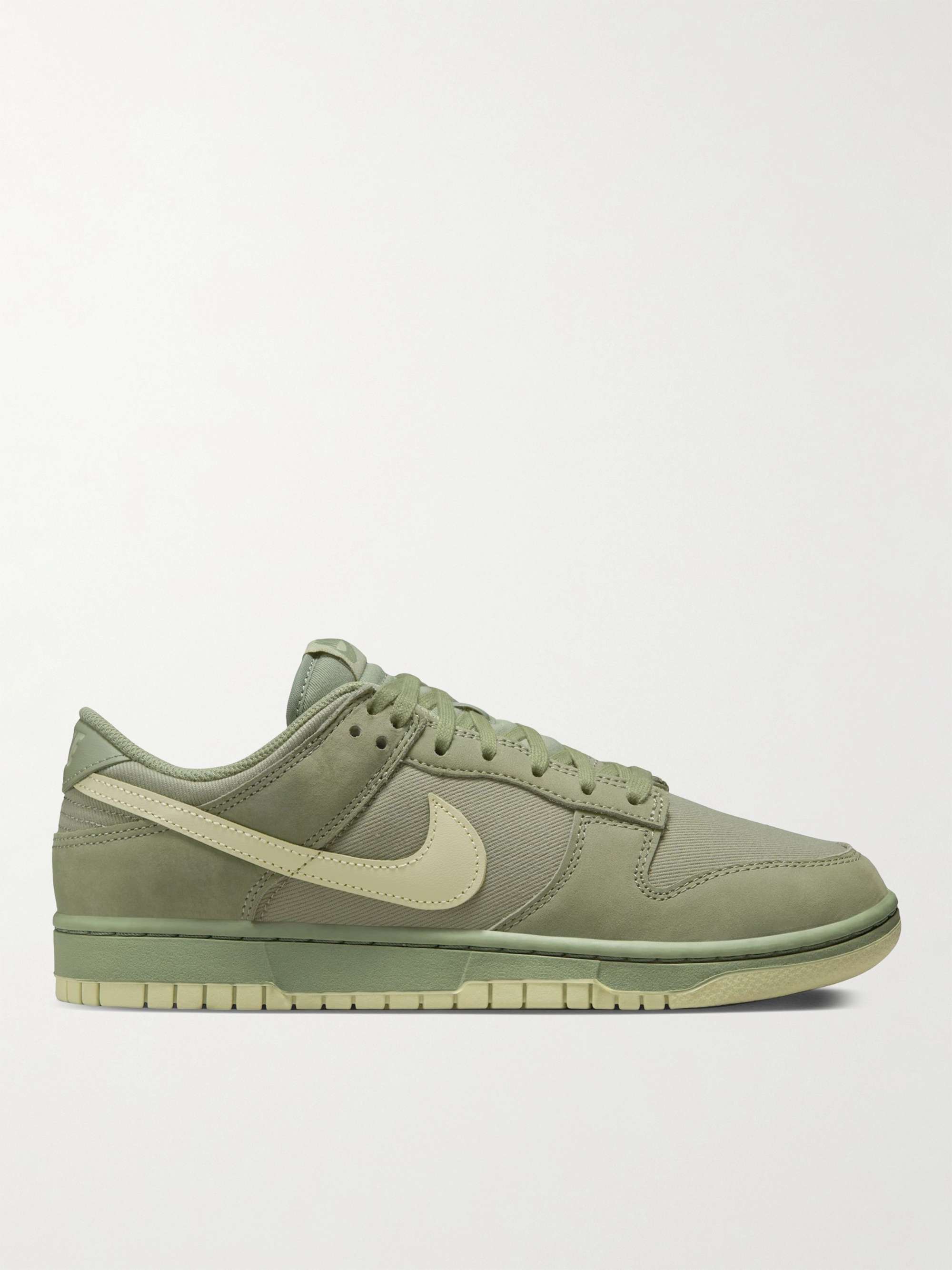 NIKE Dunk Low Retro PRM NBHD Suede-Trimmed Canvas Sneakers for Men | MR  PORTER