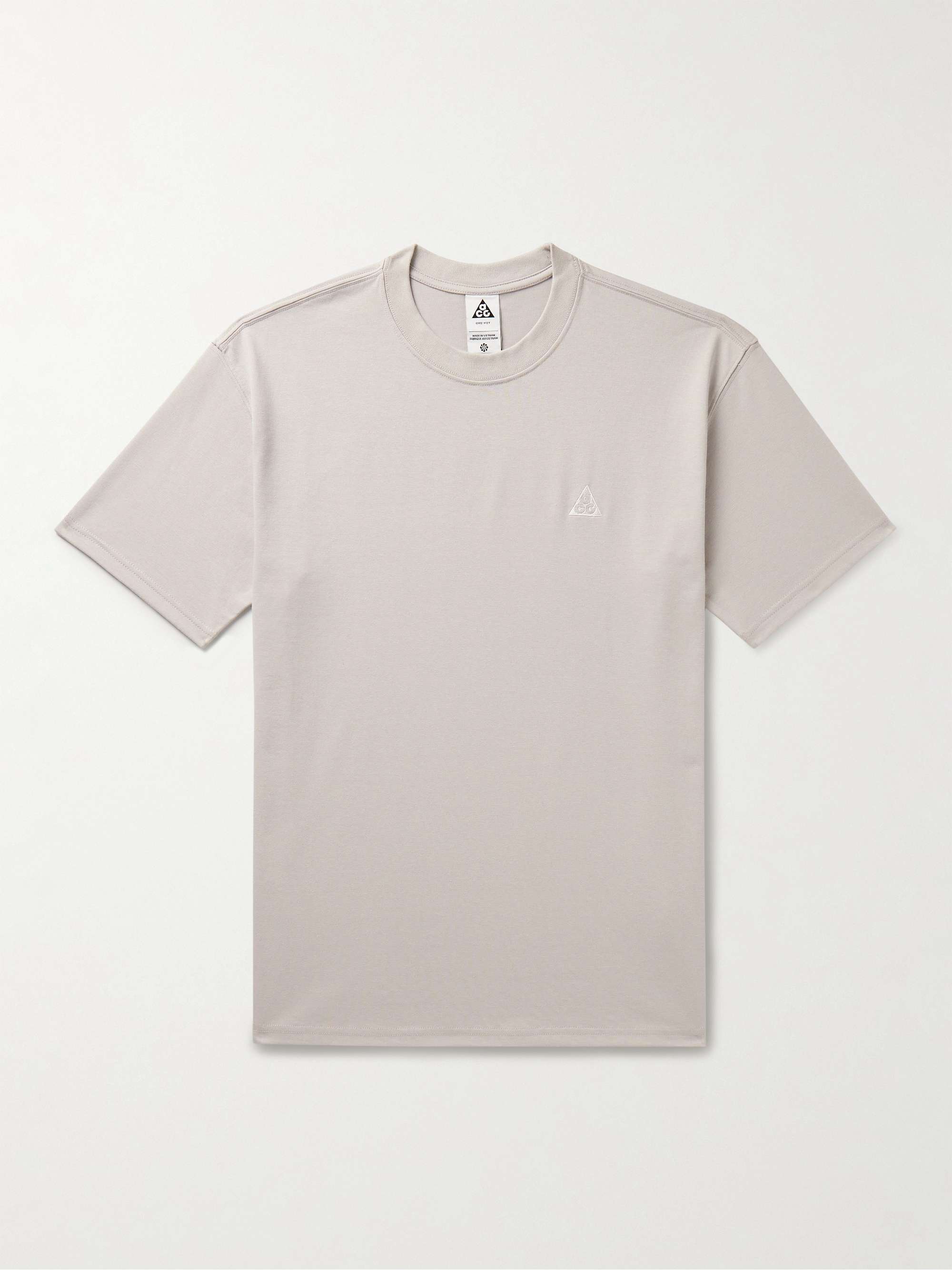 NIKE ACG Logo-Embroidered Jersey T-Shirt for Men | MR PORTER