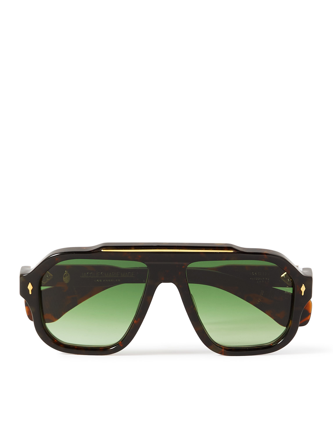 Jacques Marie Mage Octavian Aviator-style Tortoiseshell Acetate And Gold-tone Sunglasses