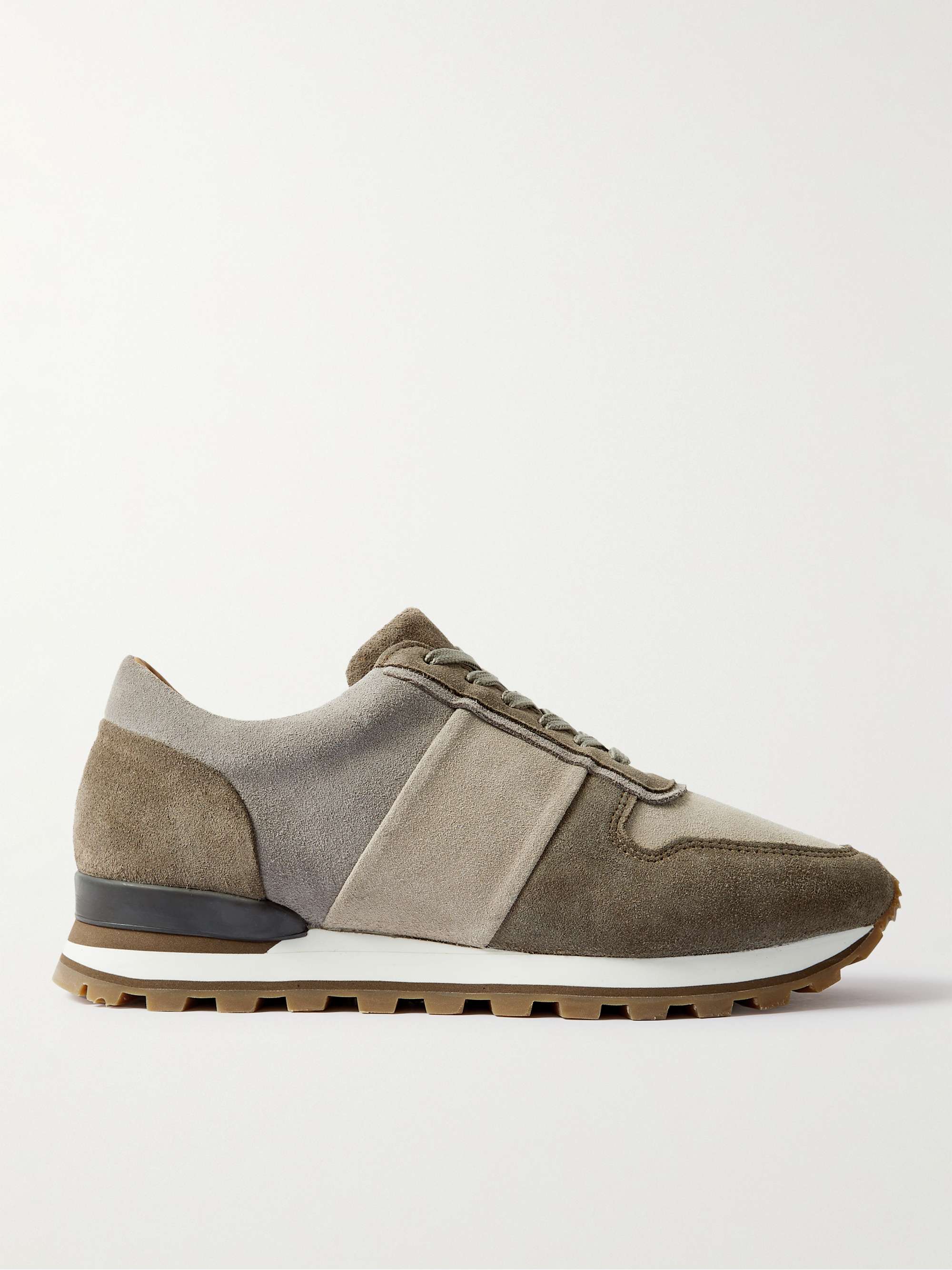 MR P. Carlos Panelled Suede Sneakers for Men | MR PORTER