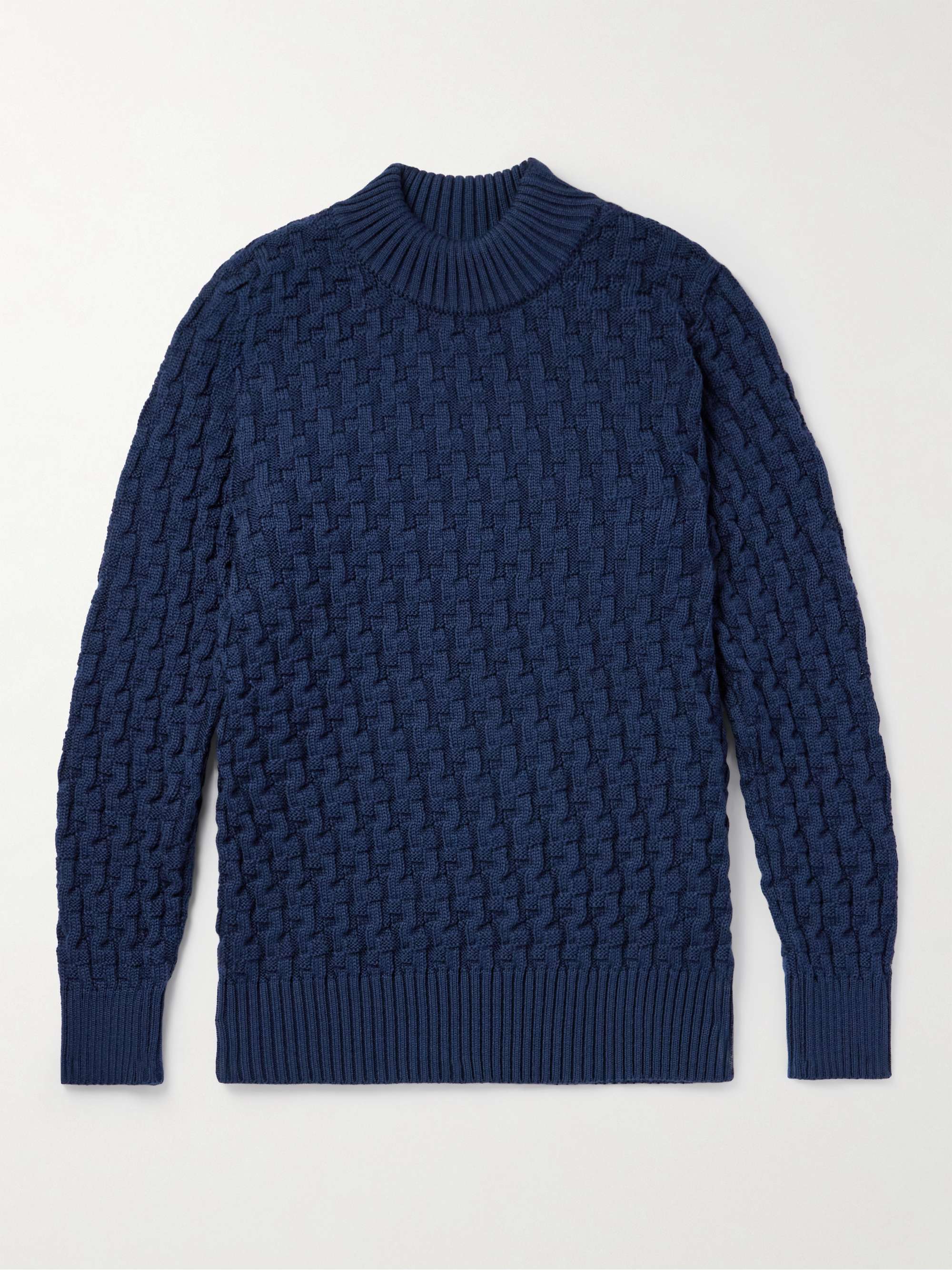 S.N.S. HERNING Stark Cable-Knit Merino Wool Sweater for Men | MR PORTER