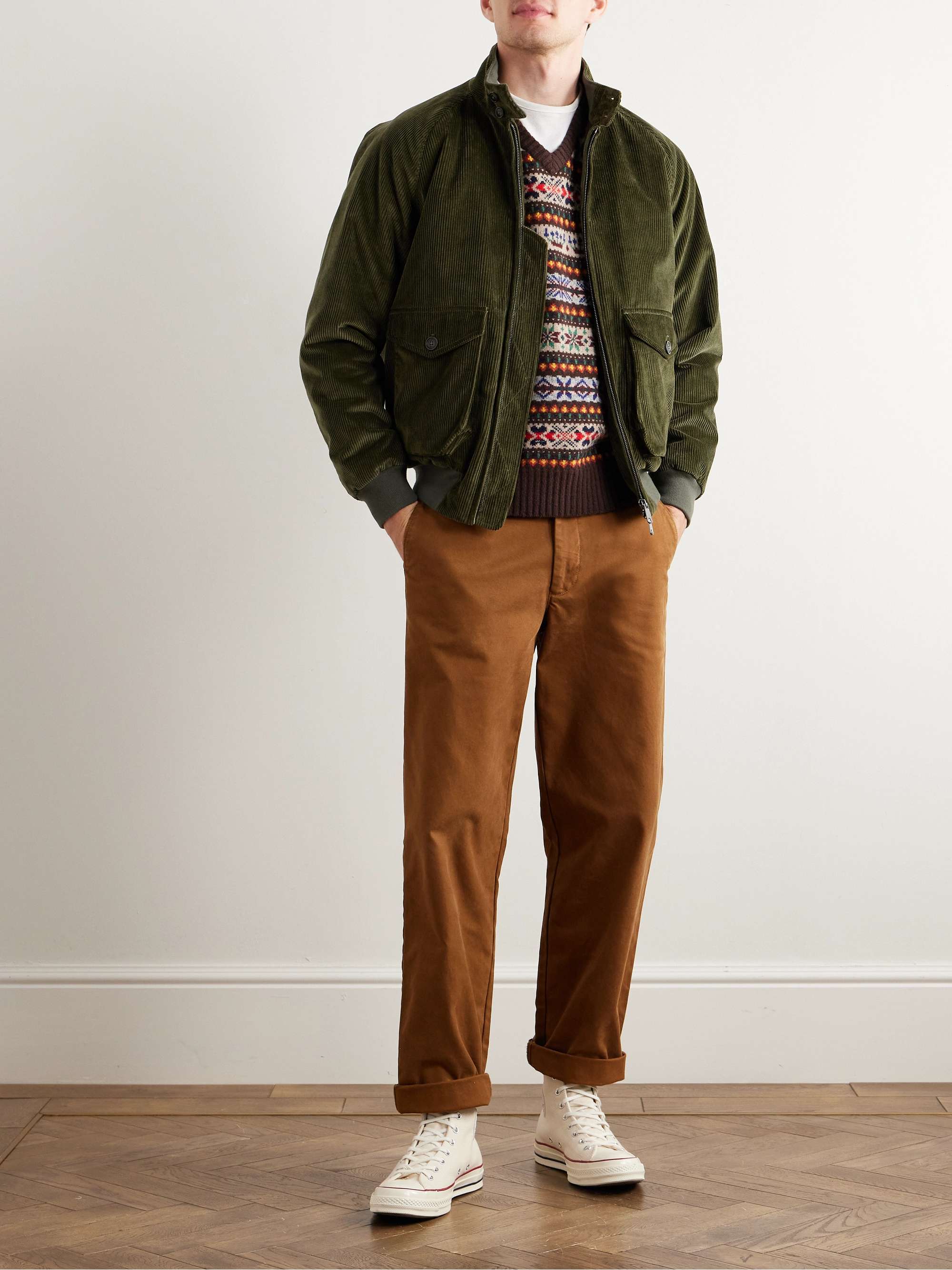 BARACUTA G9 AF Cotton-Corduroy Harrington Jacket for Men | MR PORTER