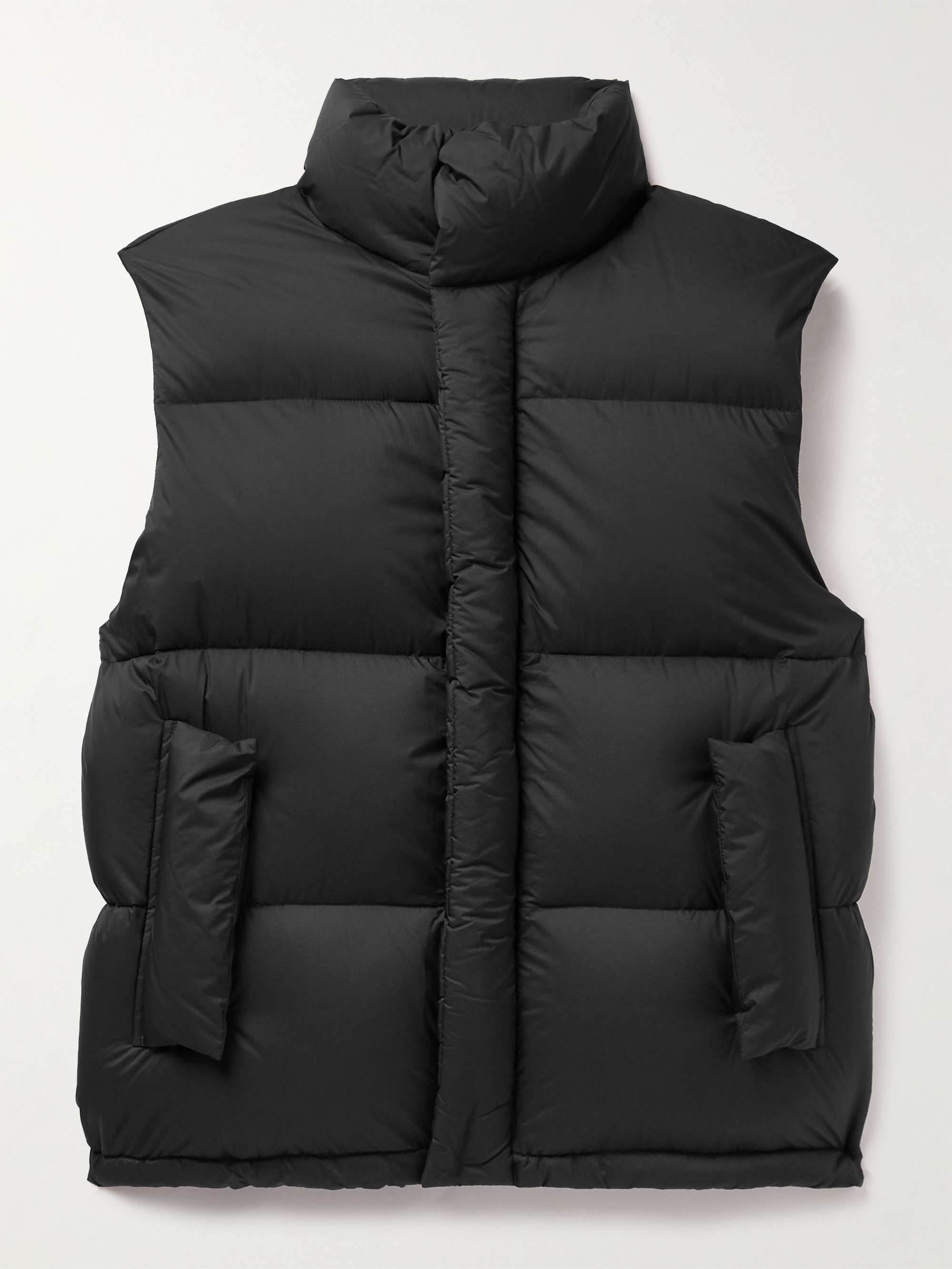 AURALEE Quilted Nylon-Ripstop Down Gilet for Men