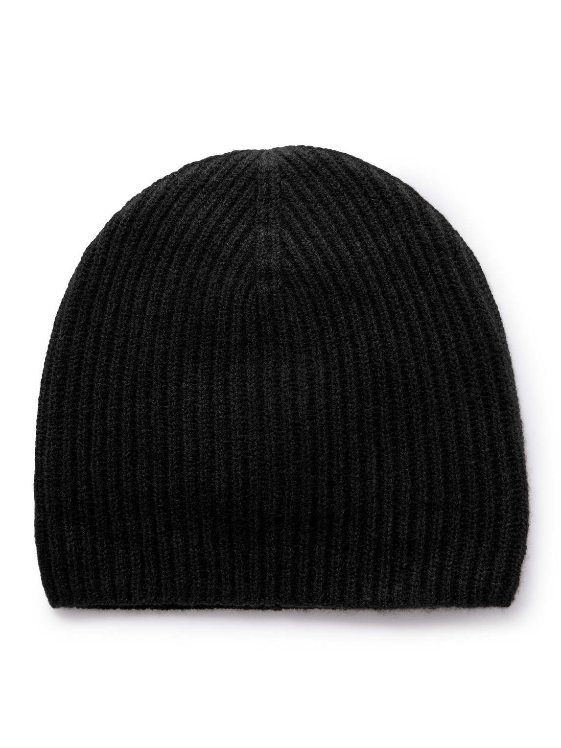 ALLUDE RIBBED CASHMERE BEANIE
