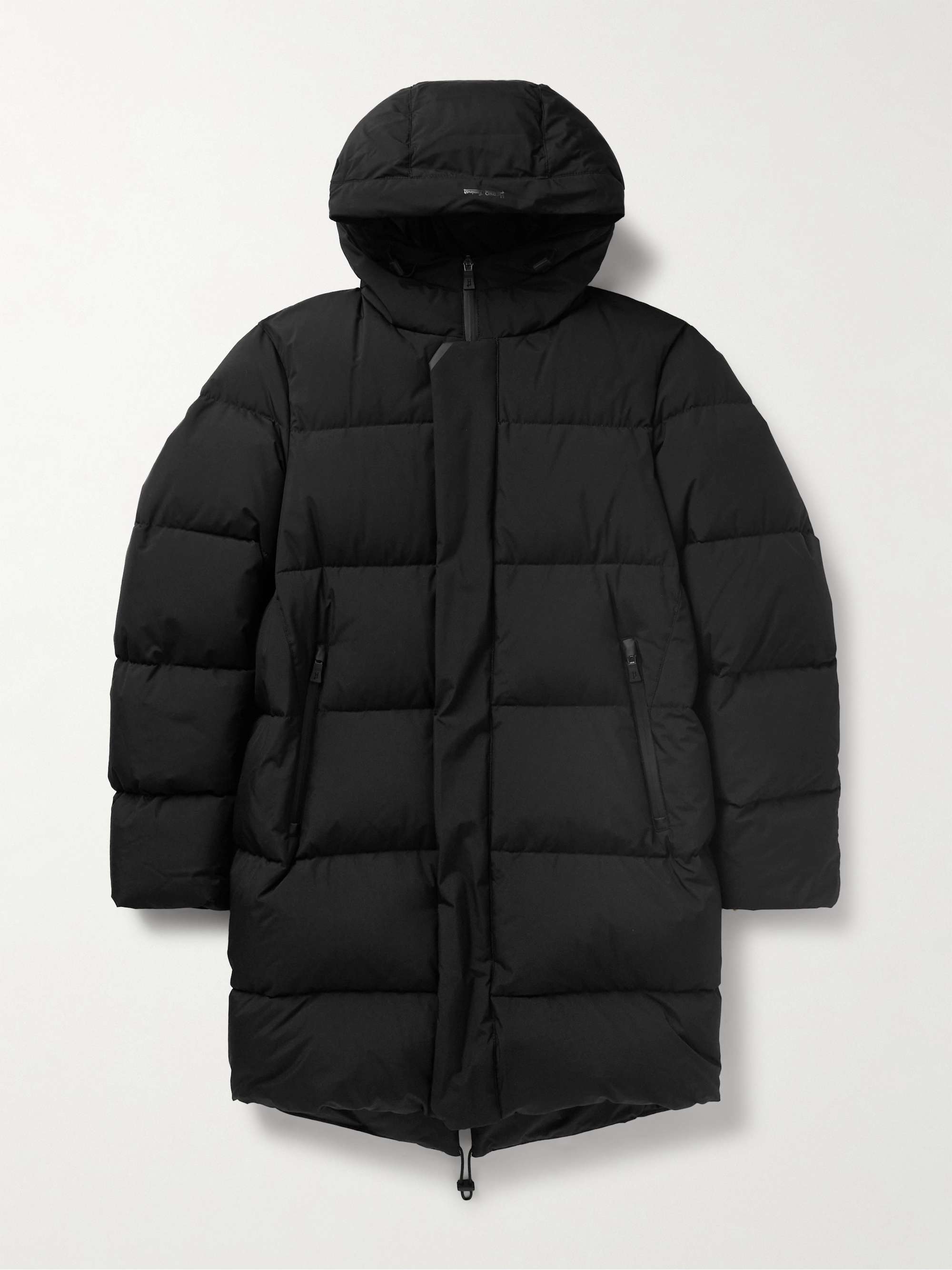 Quilted GORE-TEX® INFINIUM™ WINDSTOPPER® Hooded Down Jacket
