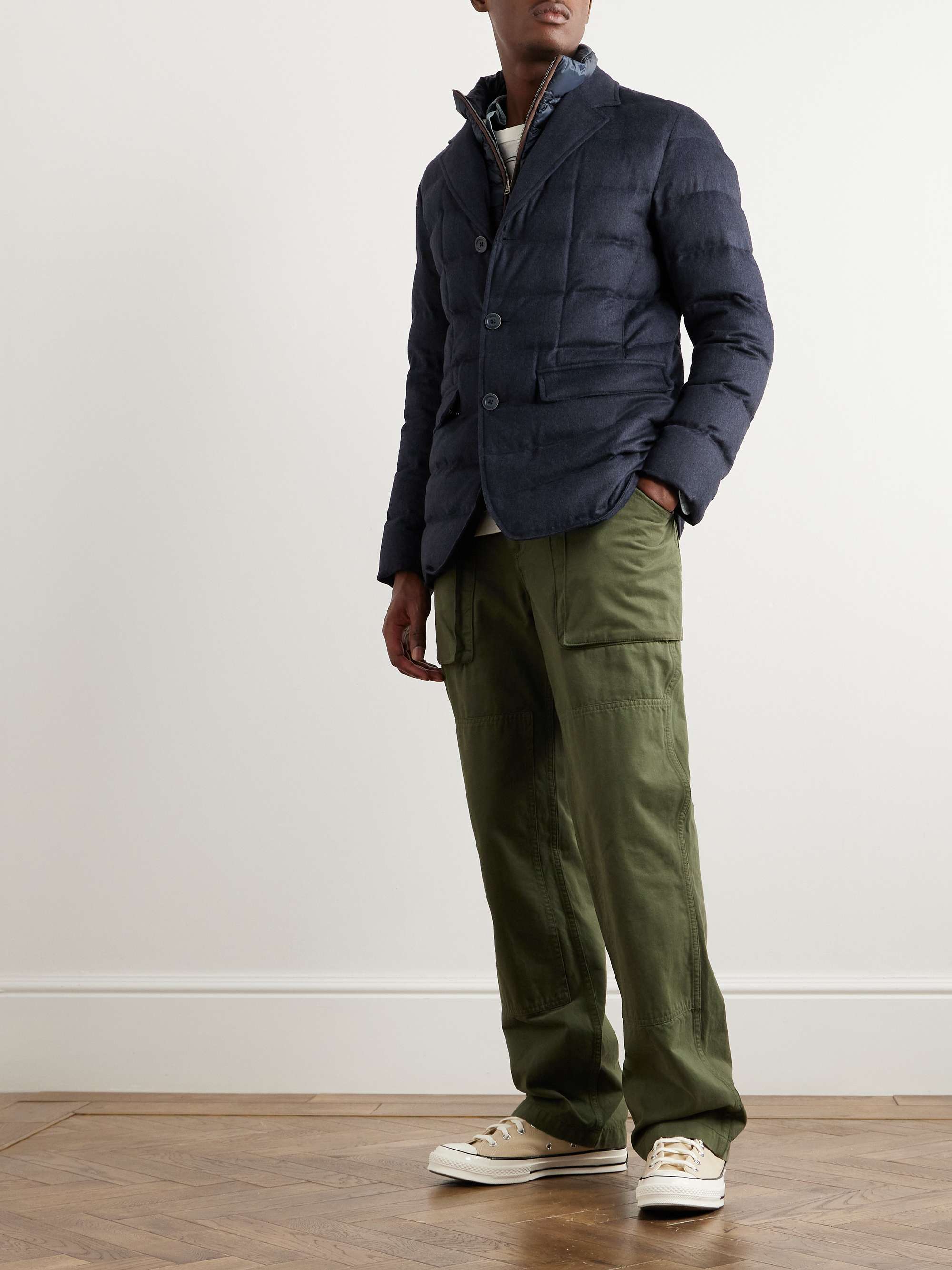 HERNO Quilted Silk and Cashmere-Blend Down Jacket with Detachable Liner for  Men | MR PORTER