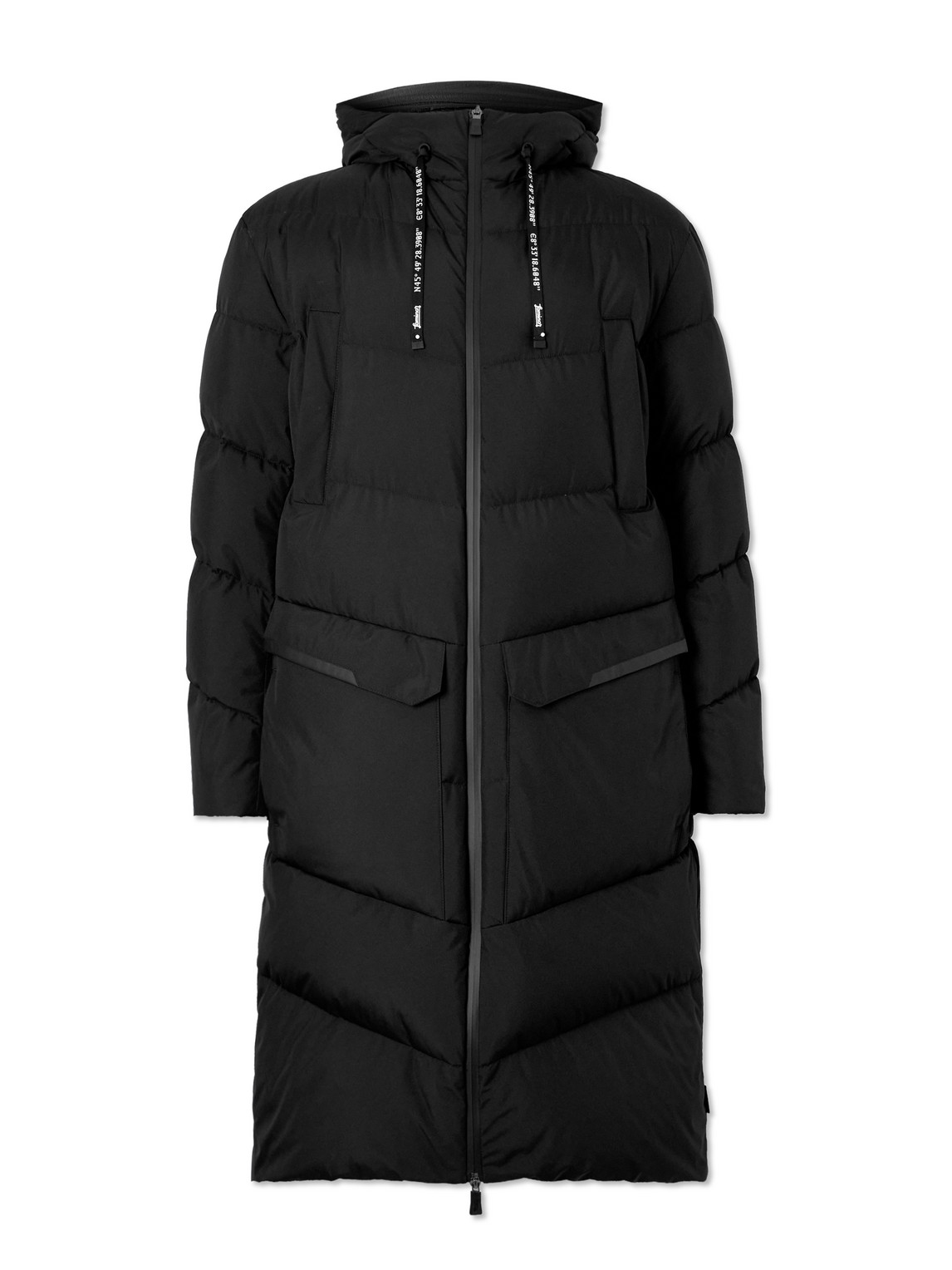 Herno Laminar Laminar Gore‑tex Infinium™ Windstopper® Quilted Down Hooded Jacket In Black