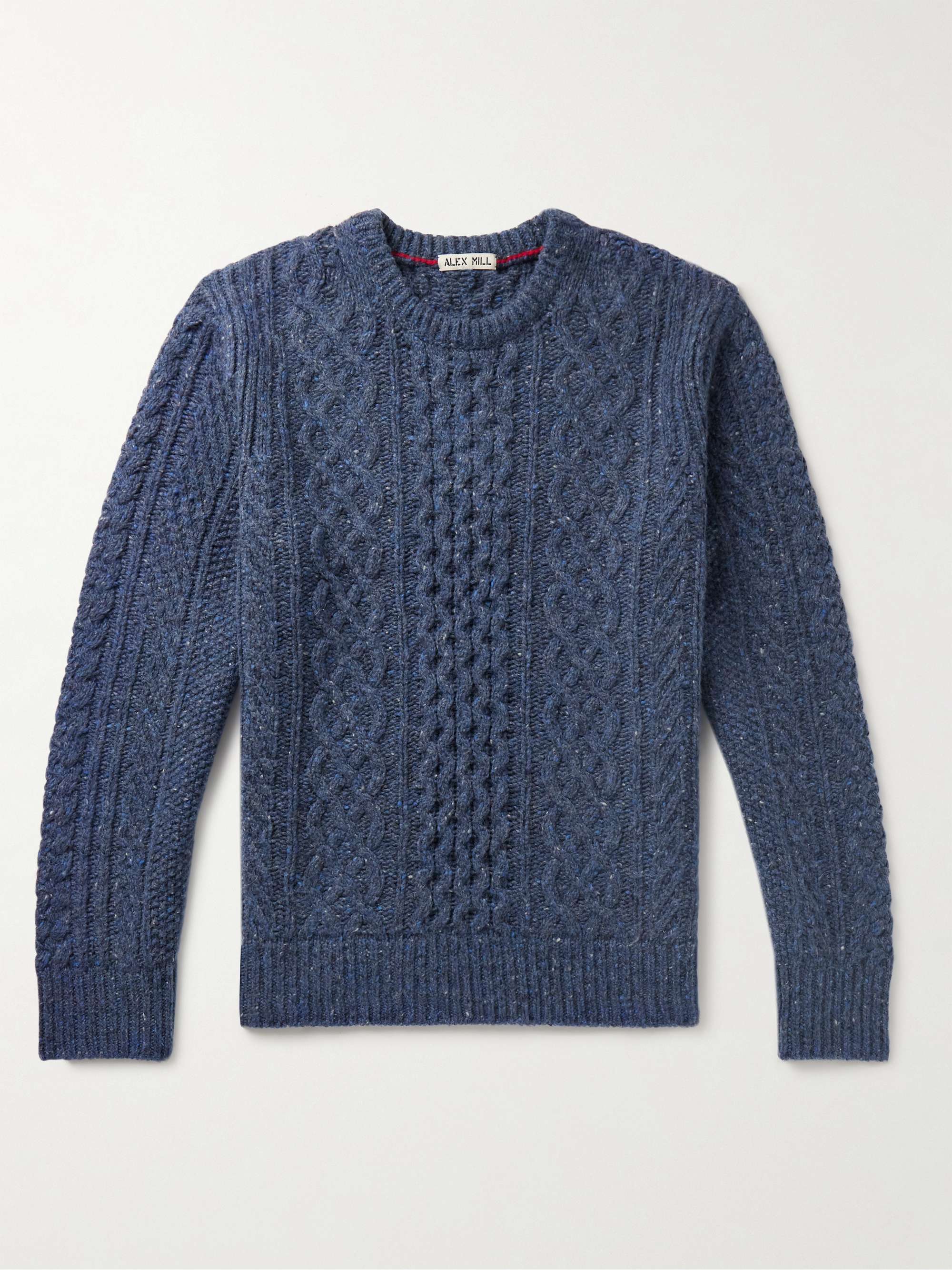 ALEX MILL Cable-Knit Merino Wool-Blend Sweater for Men | MR PORTER
