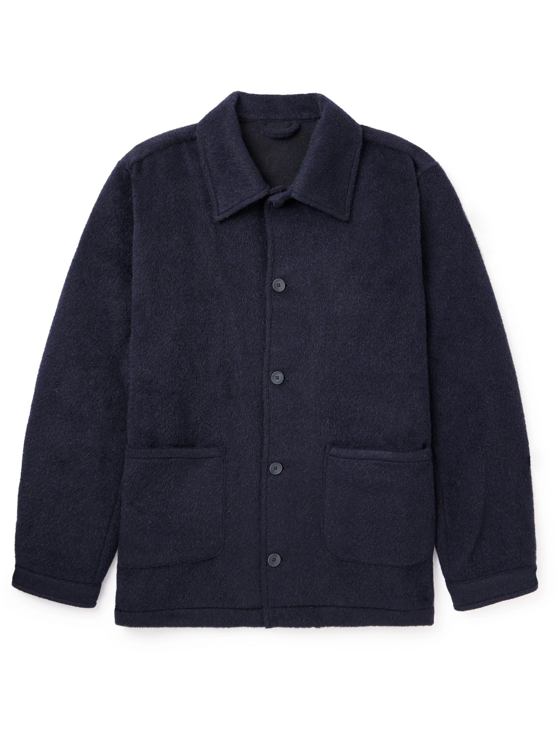 A Kind Of Guise Jorvi Wool-blend Jacket In Blue