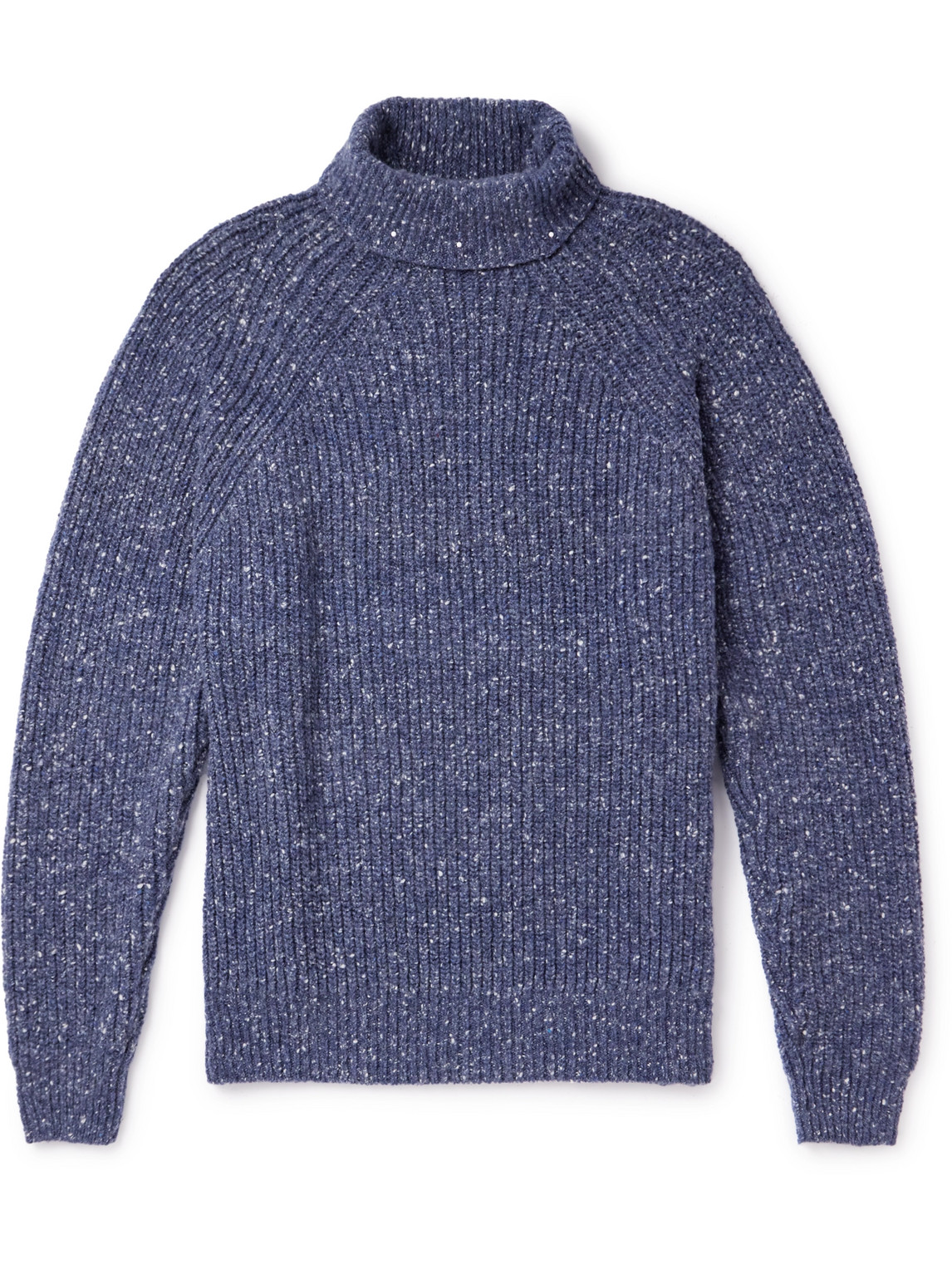 INIS MEAIN BOATBUILDER RIBBED CASHMERE ROLLNECK SWEATER