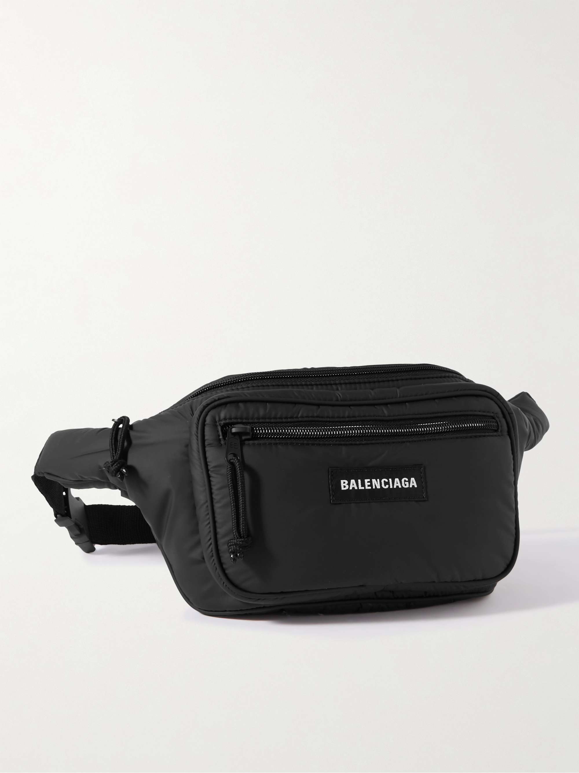 BALENCIAGA Explorer Logo-Appliquéd Nylon Belt Bag for Men | MR PORTER