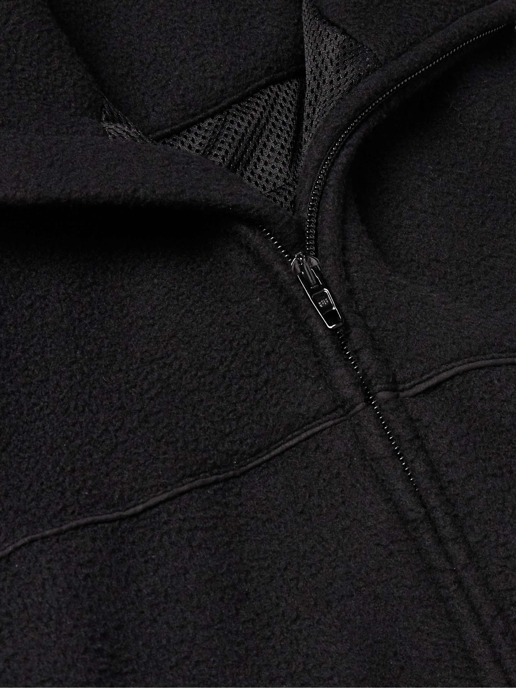 BALENCIAGA Oversized Logo-Appliquéd Fleece Track Jacket for Men | MR PORTER