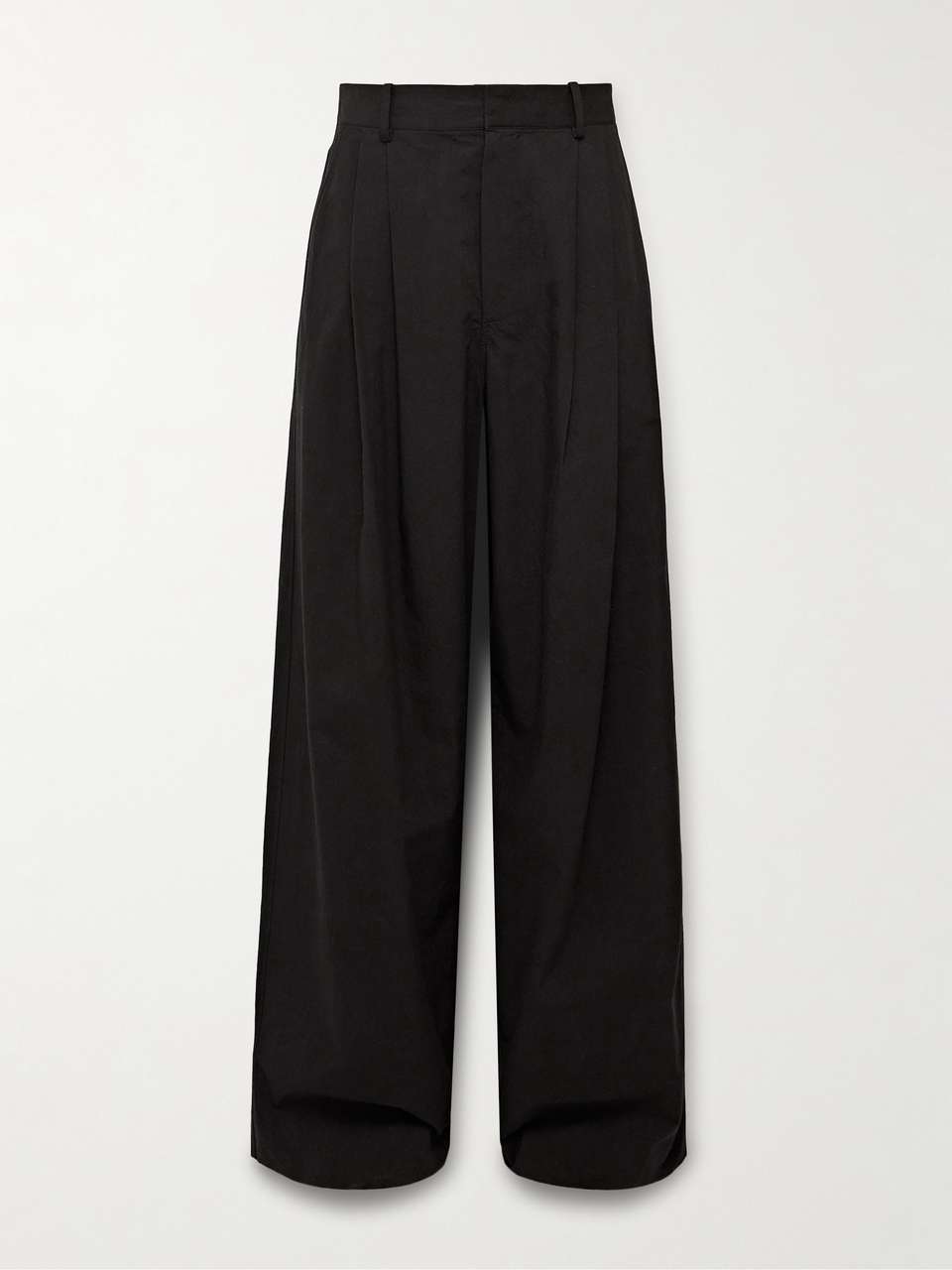THE ROW Berto Wide-Leg Pleated Cashmere-Blend Trousers for Men | MR PORTER
