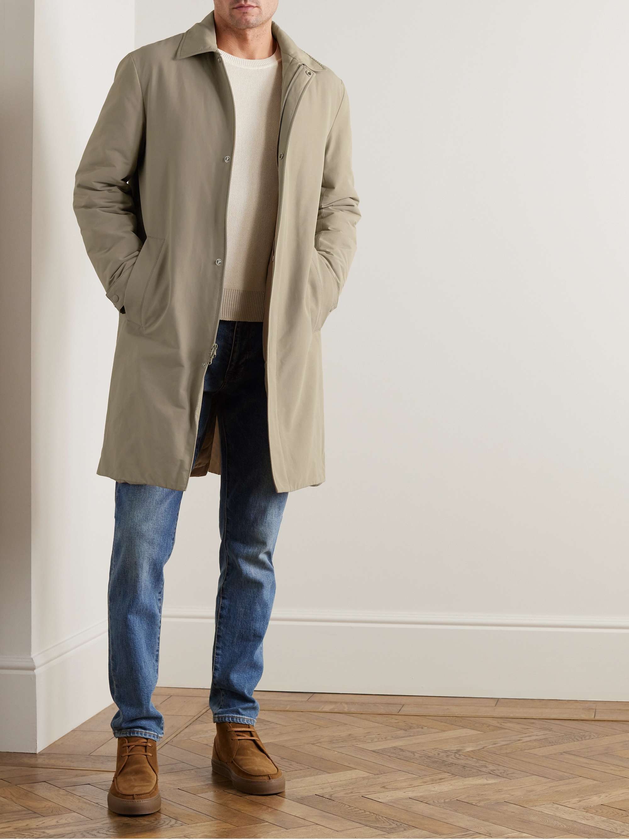 CLUB MONACO Padded Cotton and Nylon-Blend Coat for Men | MR PORTER