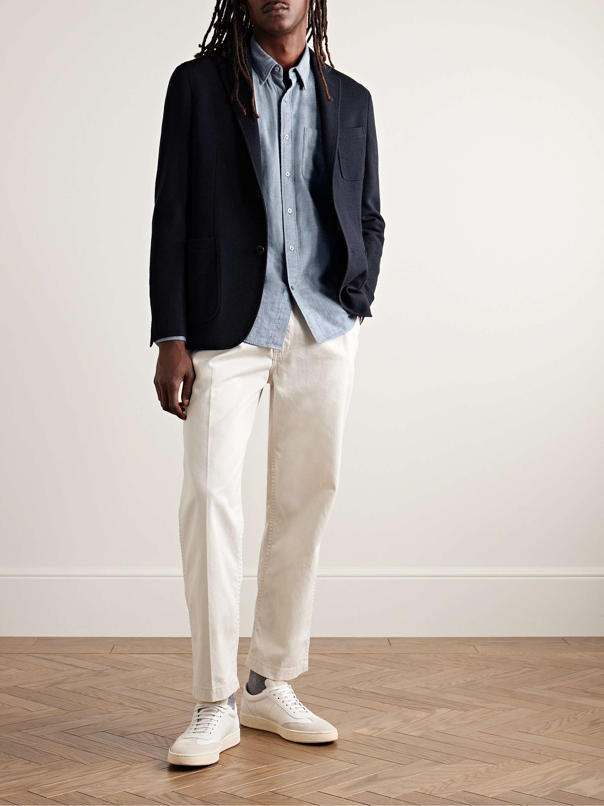 CLUB MONACO Slim-Fit Cotton-Chambray Shirt for Men | MR PORTER