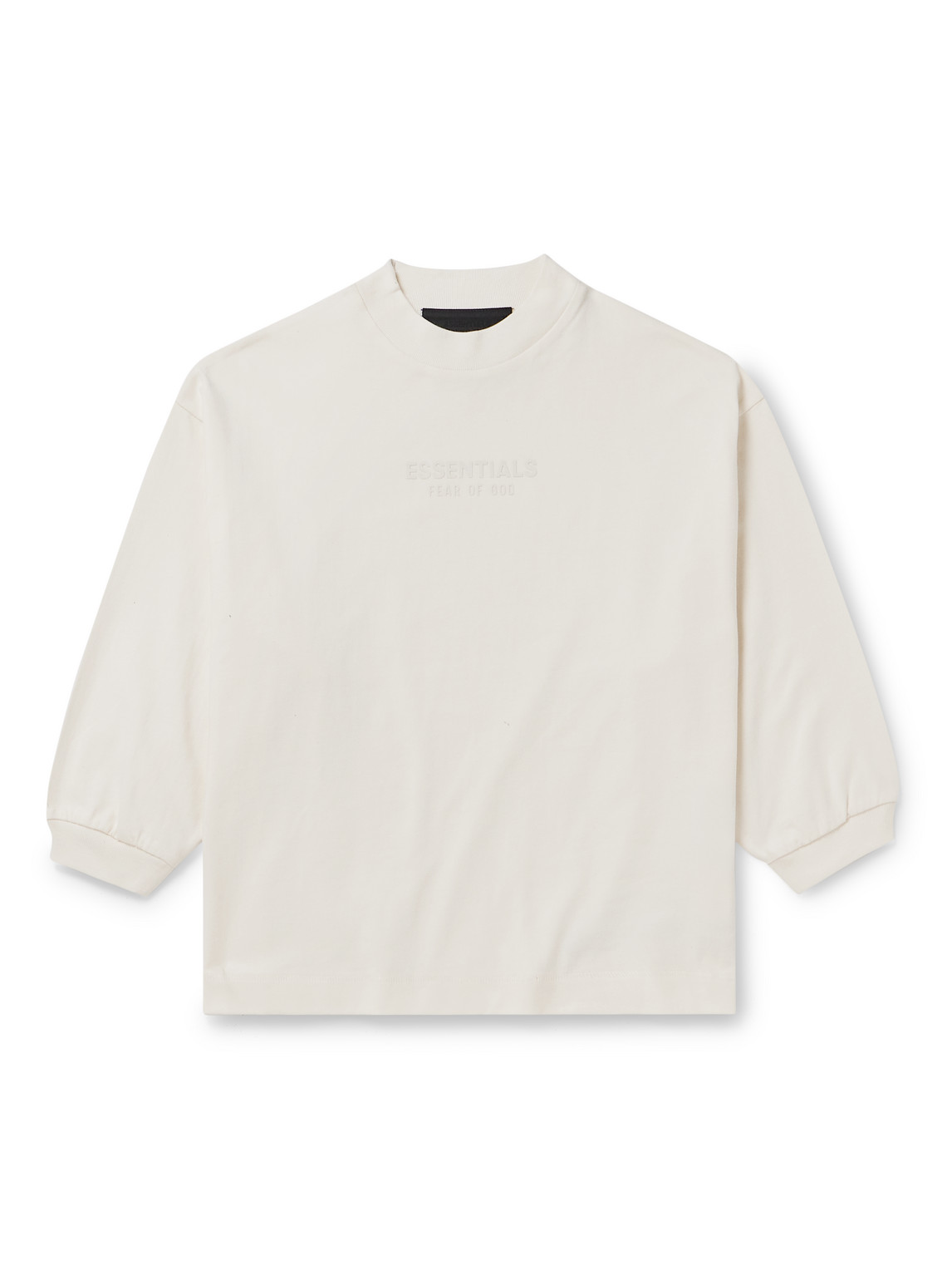 Essentials Logo-appliquéd Cotton-jersey T-shirt In Neutrals