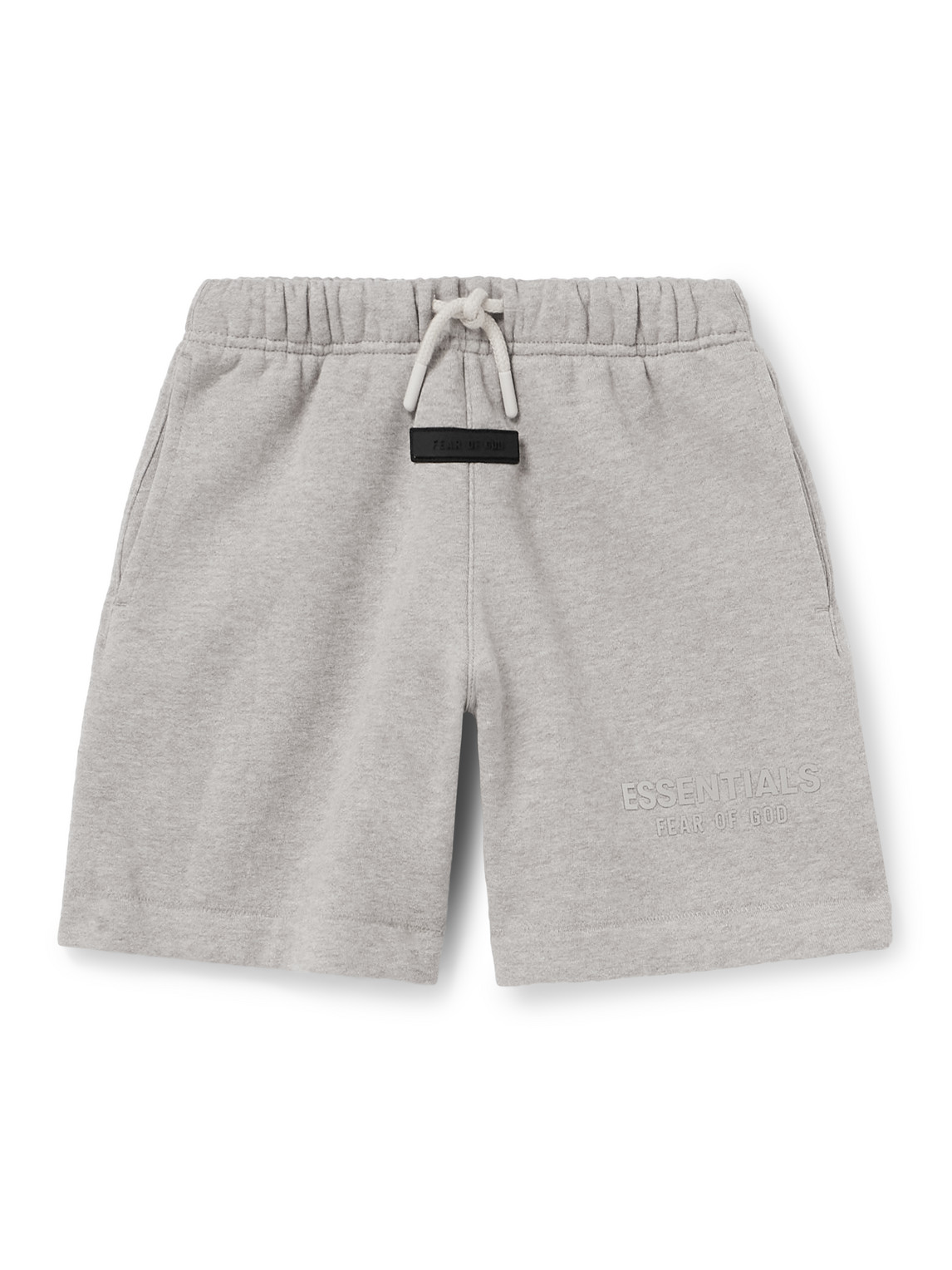 Essentials Cotton-blend Jersey Shorts In Gray