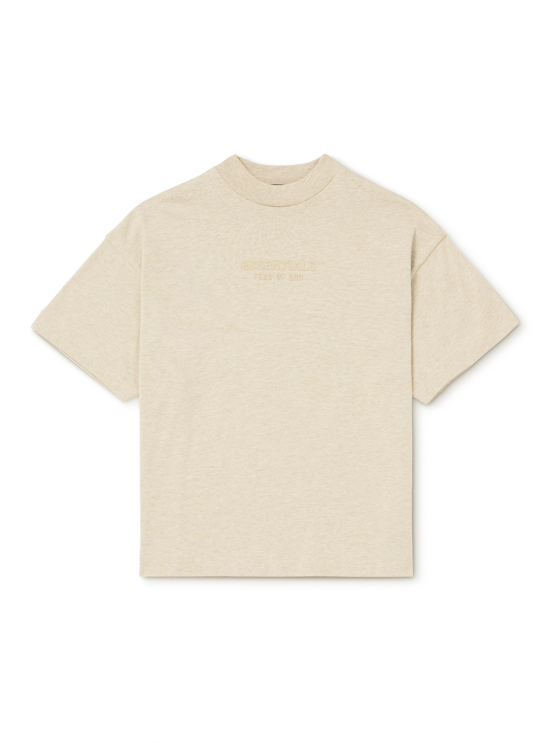 Essentials Logo-appliquéd Cotton-jersey T-shirt In Neutrals