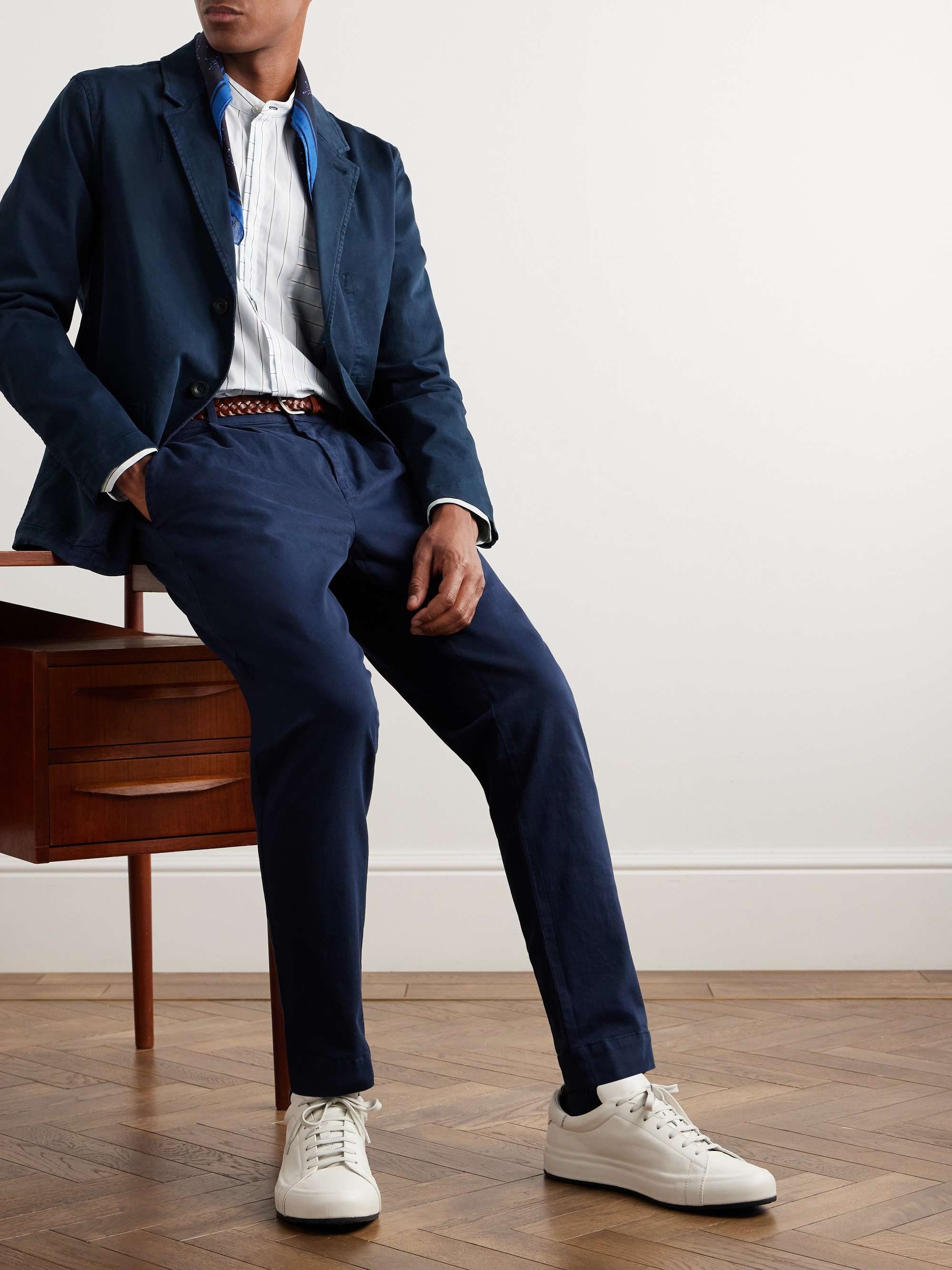 MR P. Garment-Dyed Stretch-Cotton Twill Blazer for Men | MR PORTER