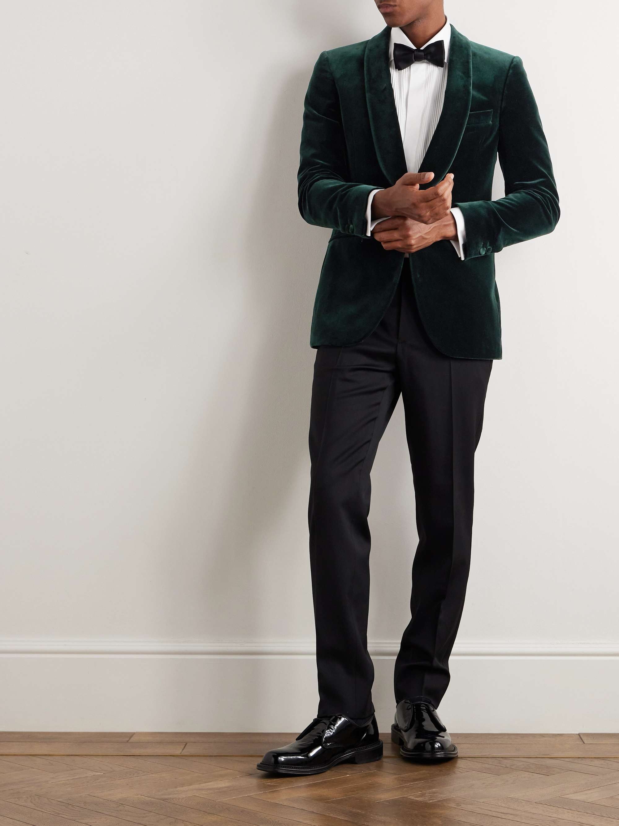 MR P. Cotton-Blend Velvet Tuxedo Jacket for Men | MR PORTER