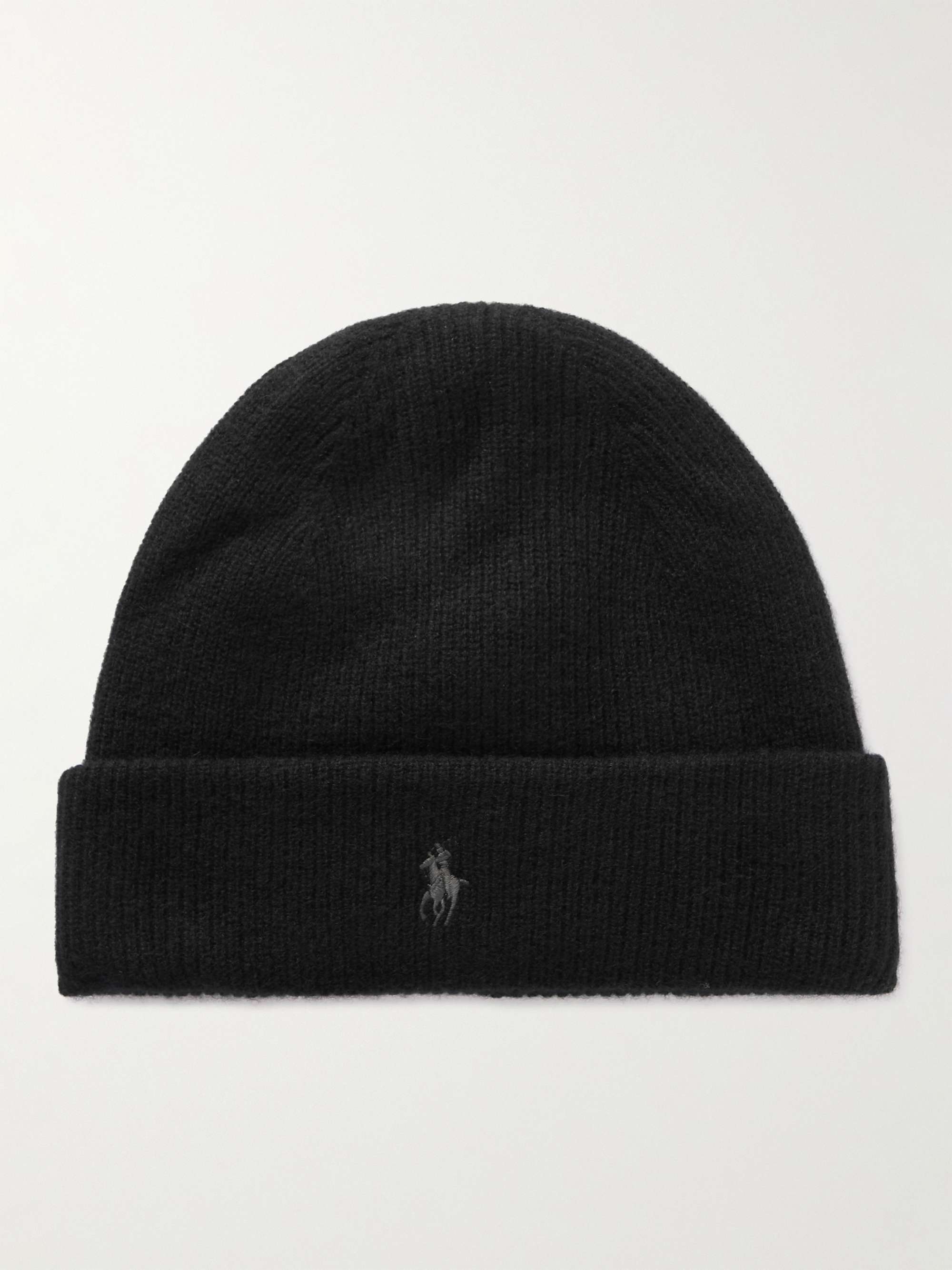 POLO RALPH LAUREN Logo-Embroidered Ribbed Cashmere Beanie for Men | MR  PORTER