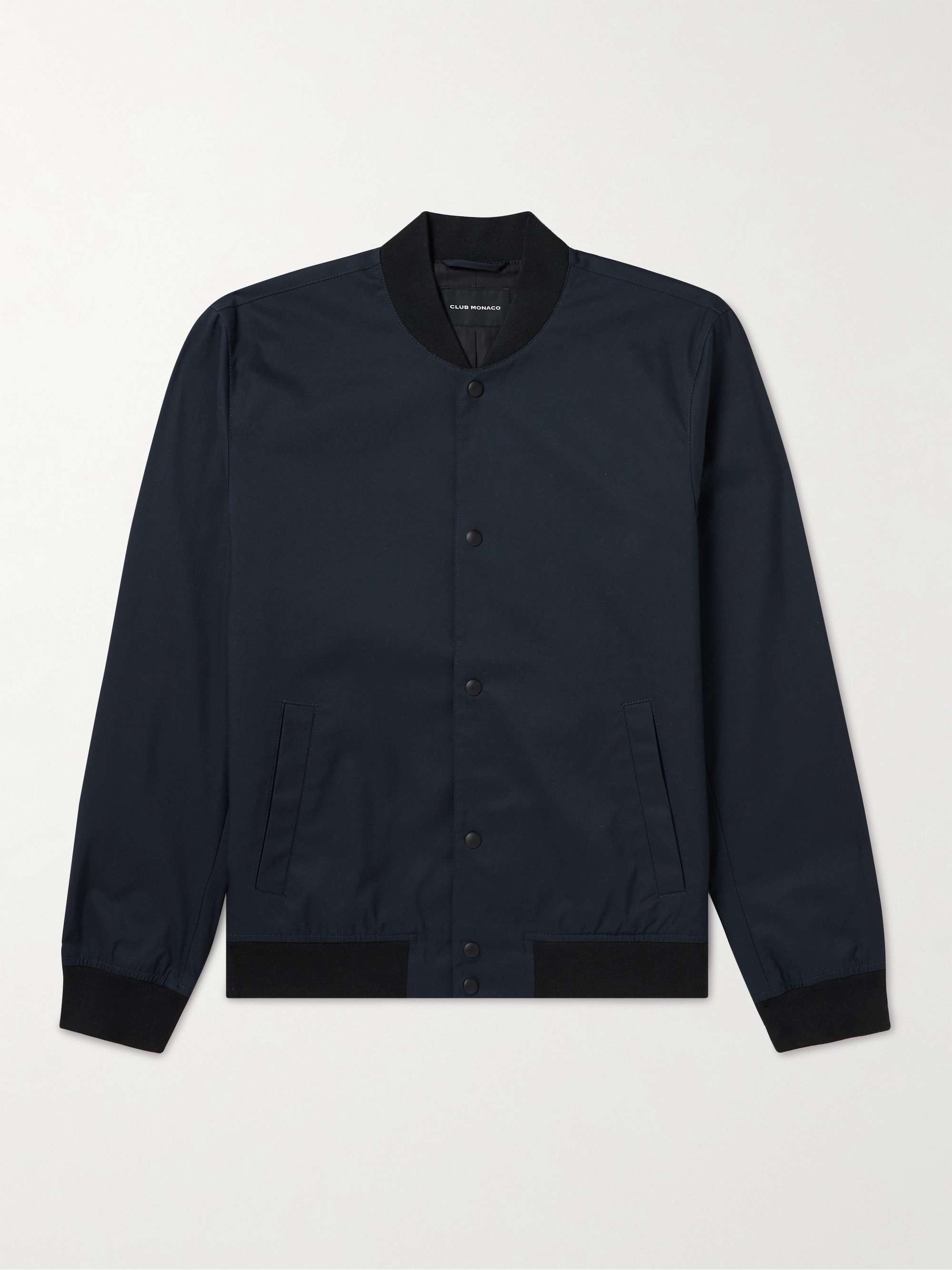CLUB MONACO Refined Stretch Cotton-Blend Bomber Jacket for Men | MR PORTER
