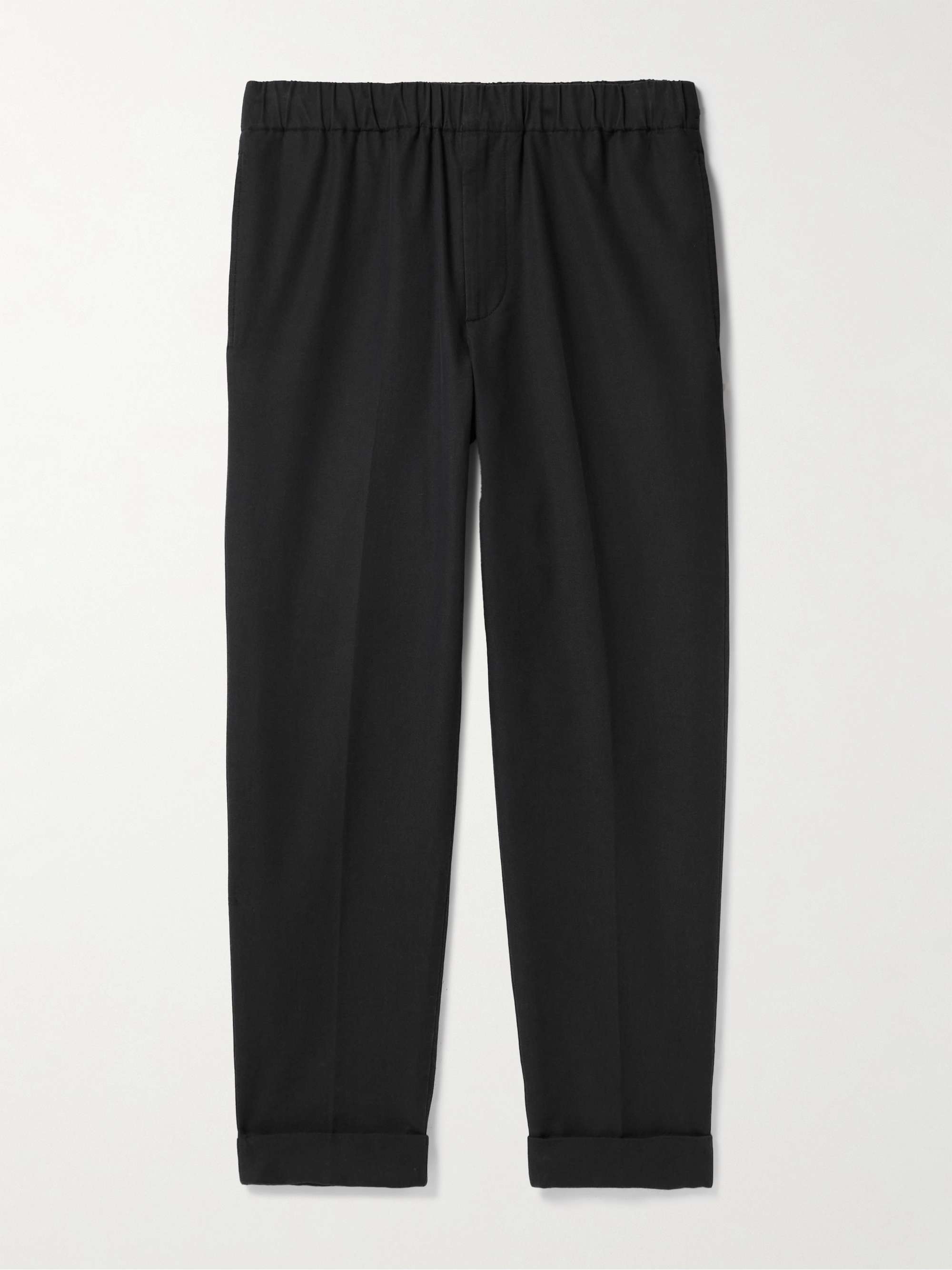 CLUB MONACO Straight-Leg Stretch-Cotton Twill Drawstring Trousers for Men |  MR PORTER