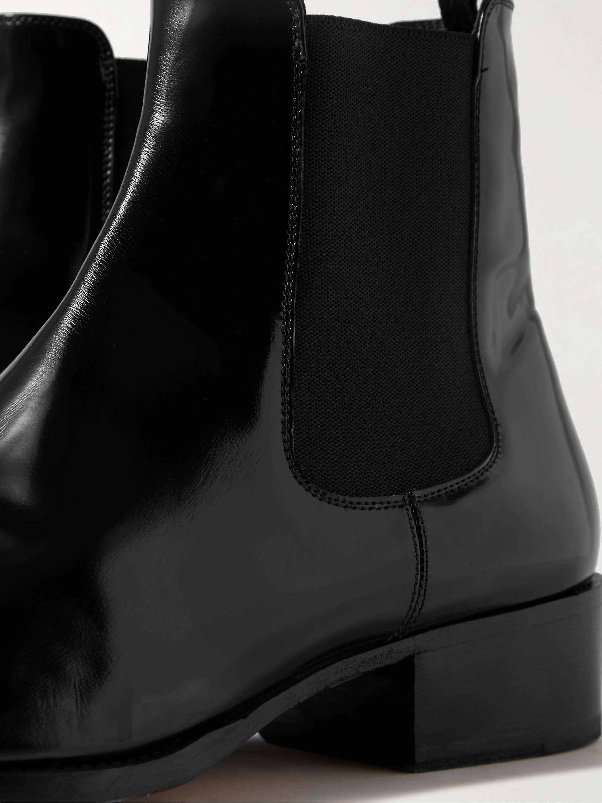 TOM FORD Alec Patent-Leather Chelsea Boots for Men | MR PORTER
