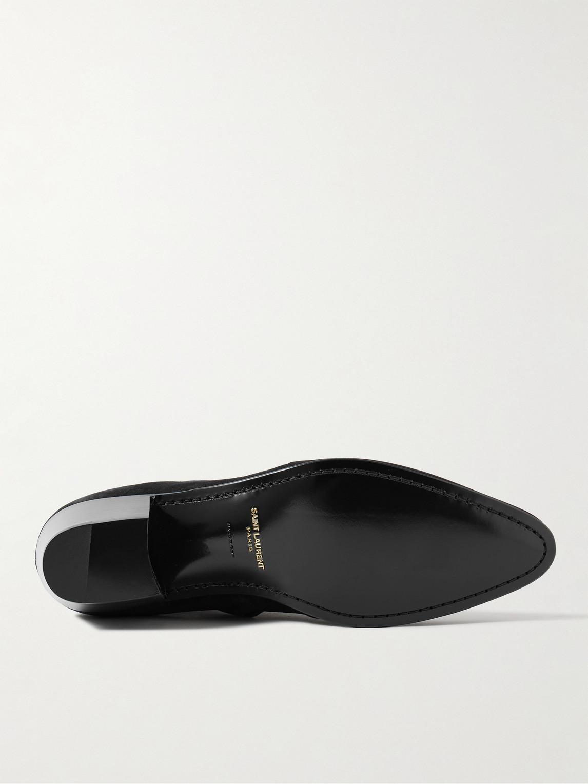 Shop Saint Laurent Vassili Suede Ankle Boots In Black