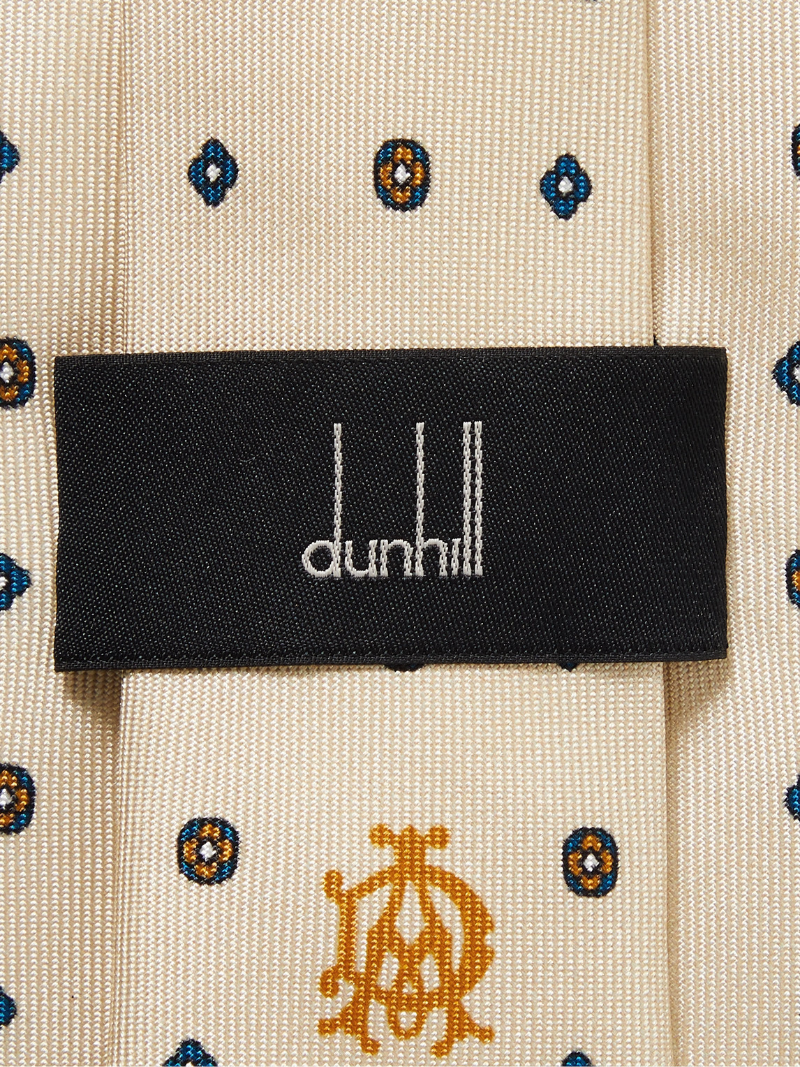 Shop Dunhill 8cm Silk-jacquard Tie In Neutrals