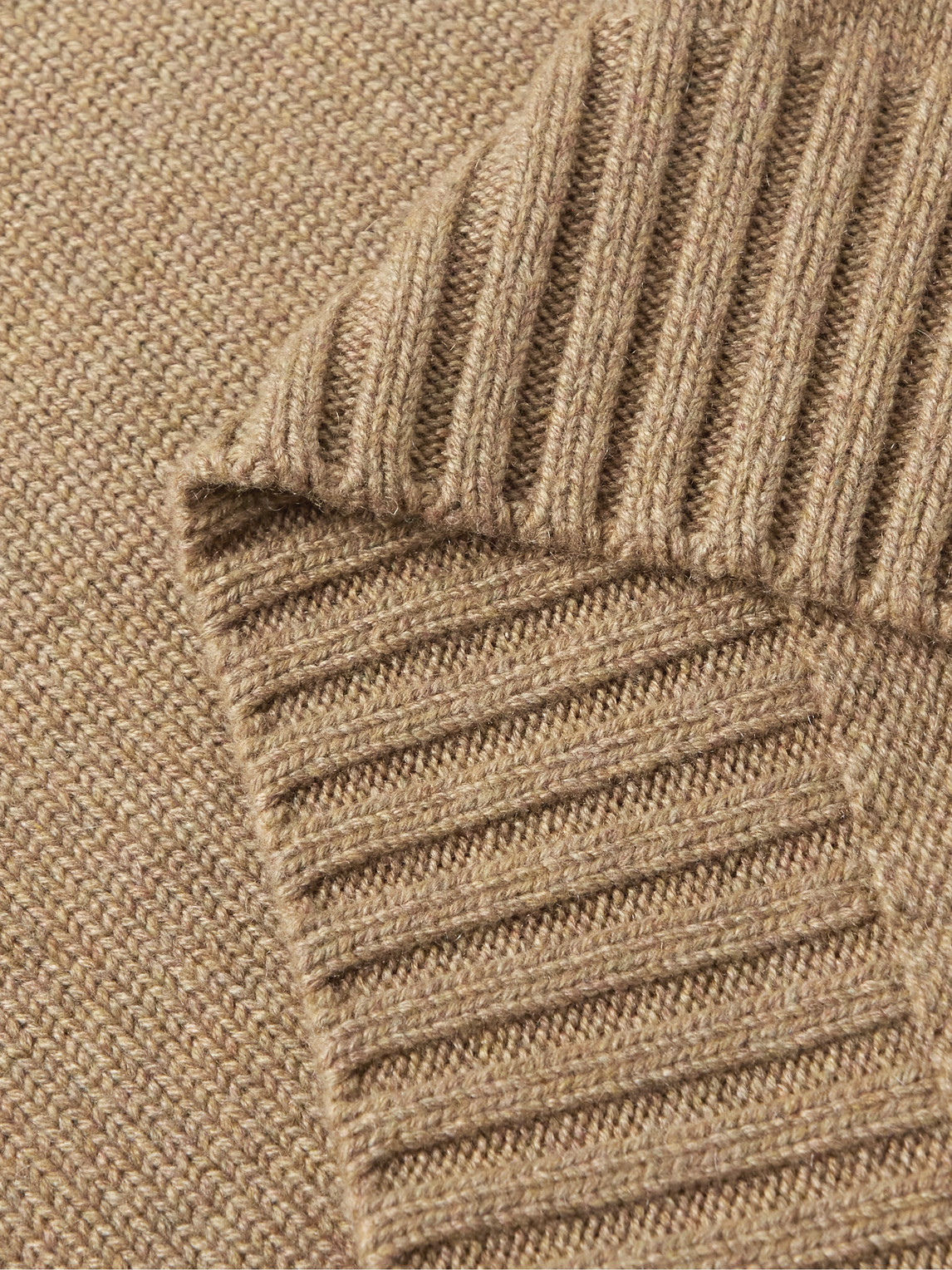 Shop Loro Piana Grafton Cashmere Rollneck Sweater In Brown