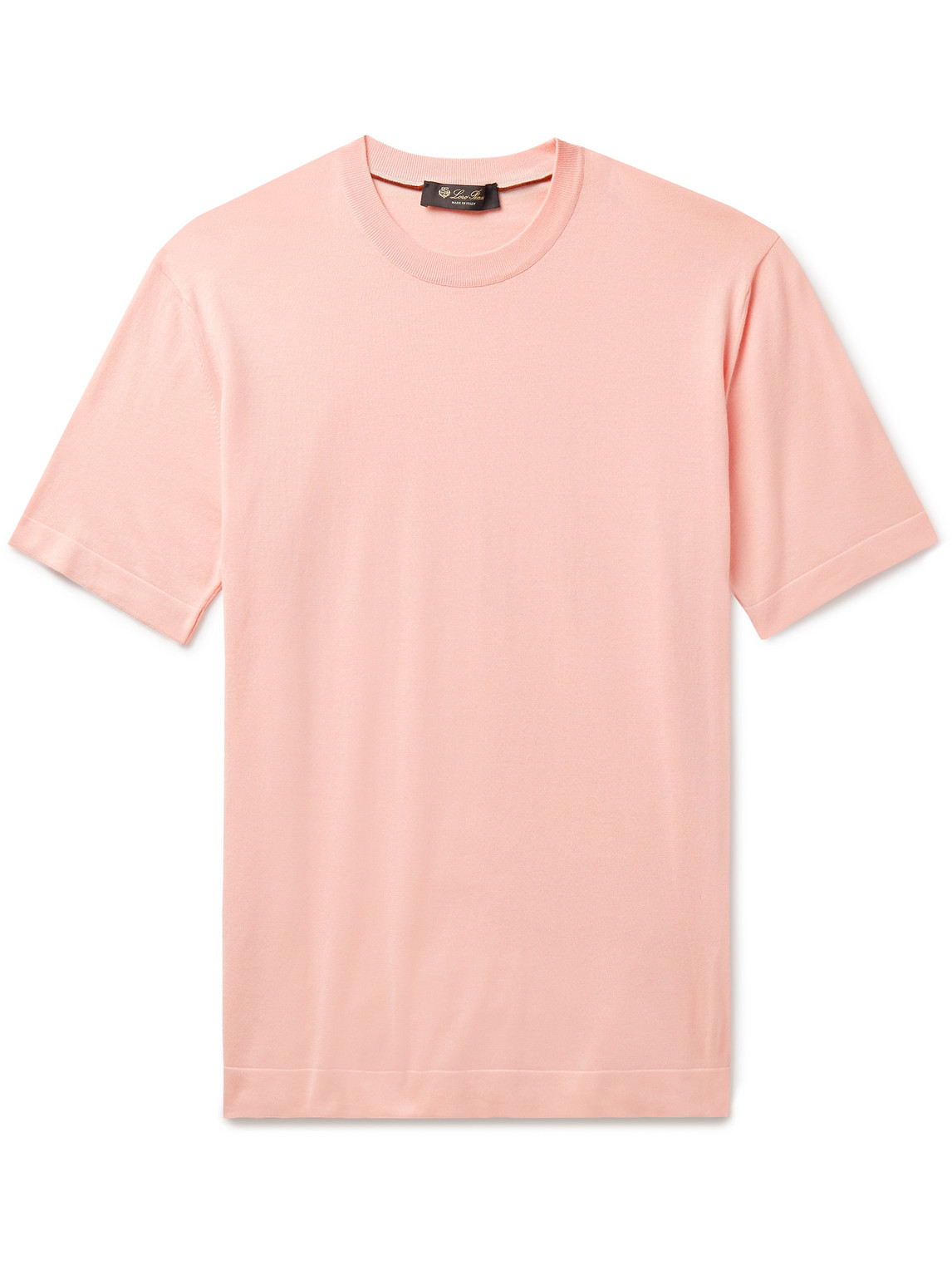 Loro Piana Cotton T-shirt In Orange