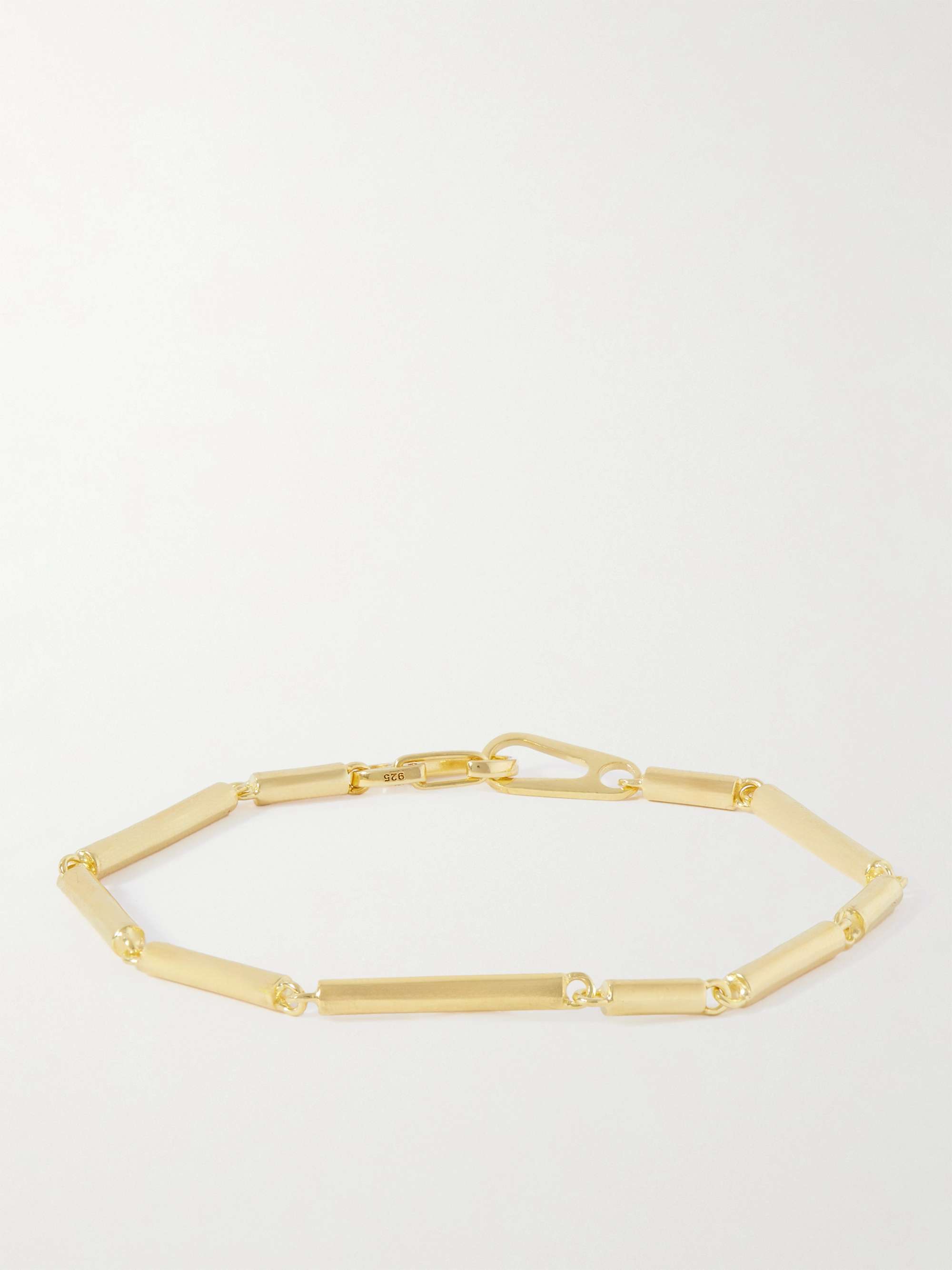punch vrouwelijk knelpunt MIANSAI Shine Gold Vermeil Bracelet for Men | MR PORTER