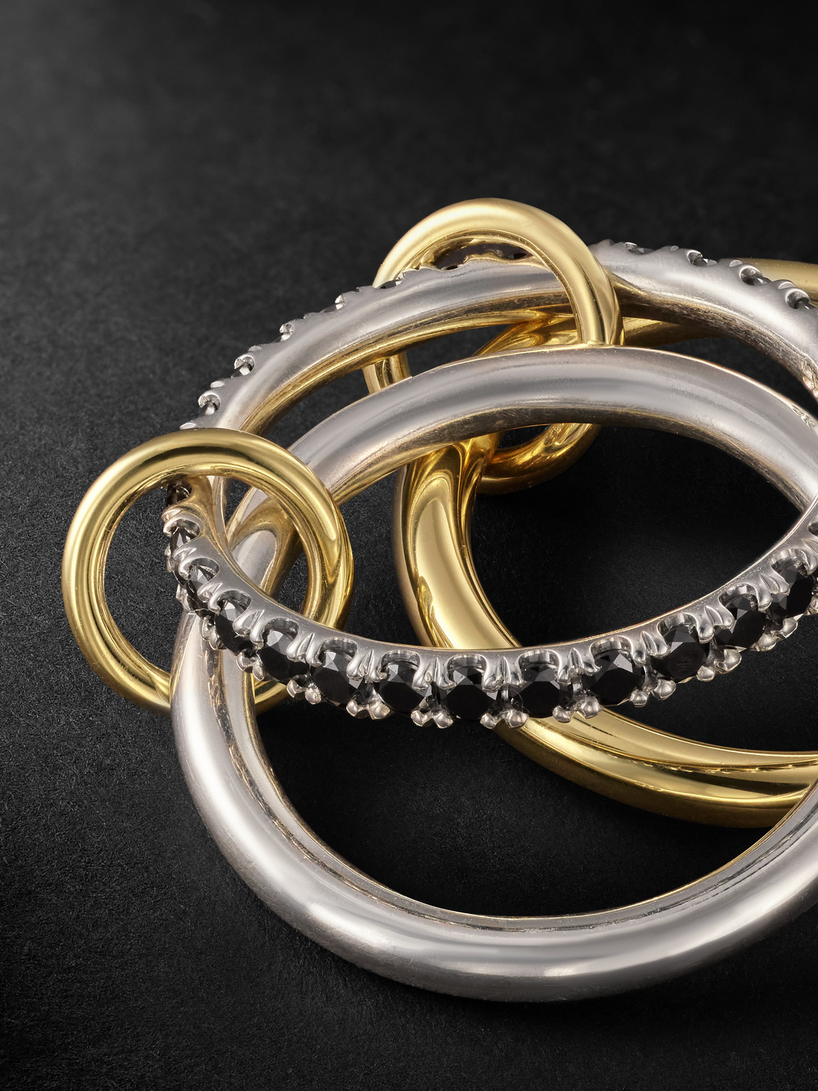 Shop Spinelli Kilcollin Gold, Silver And Diamond Ring