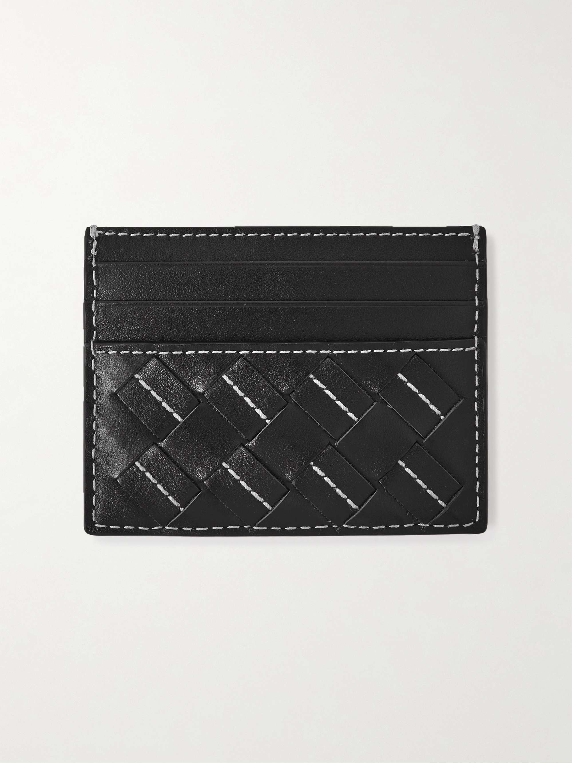 BOTTEGA VENETA Intrecciato Leather Cardholder for Men | MR PORTER